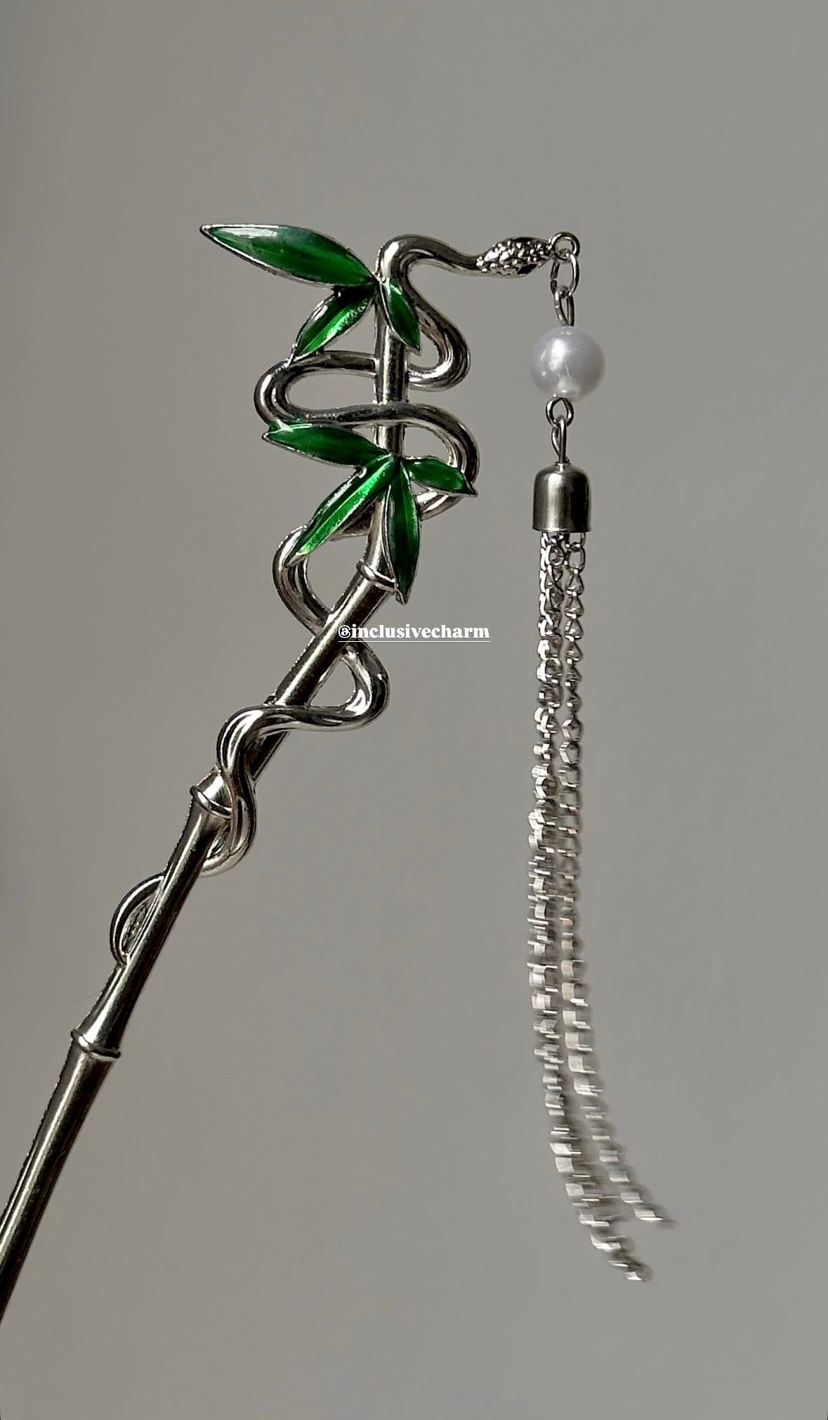 snake bamboo hair stick