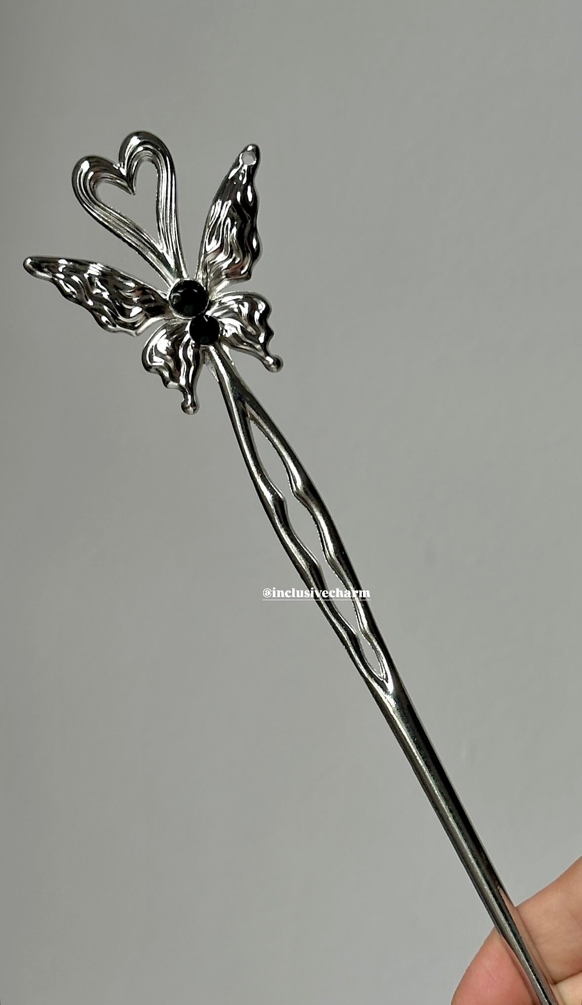 Butterfly hair stick