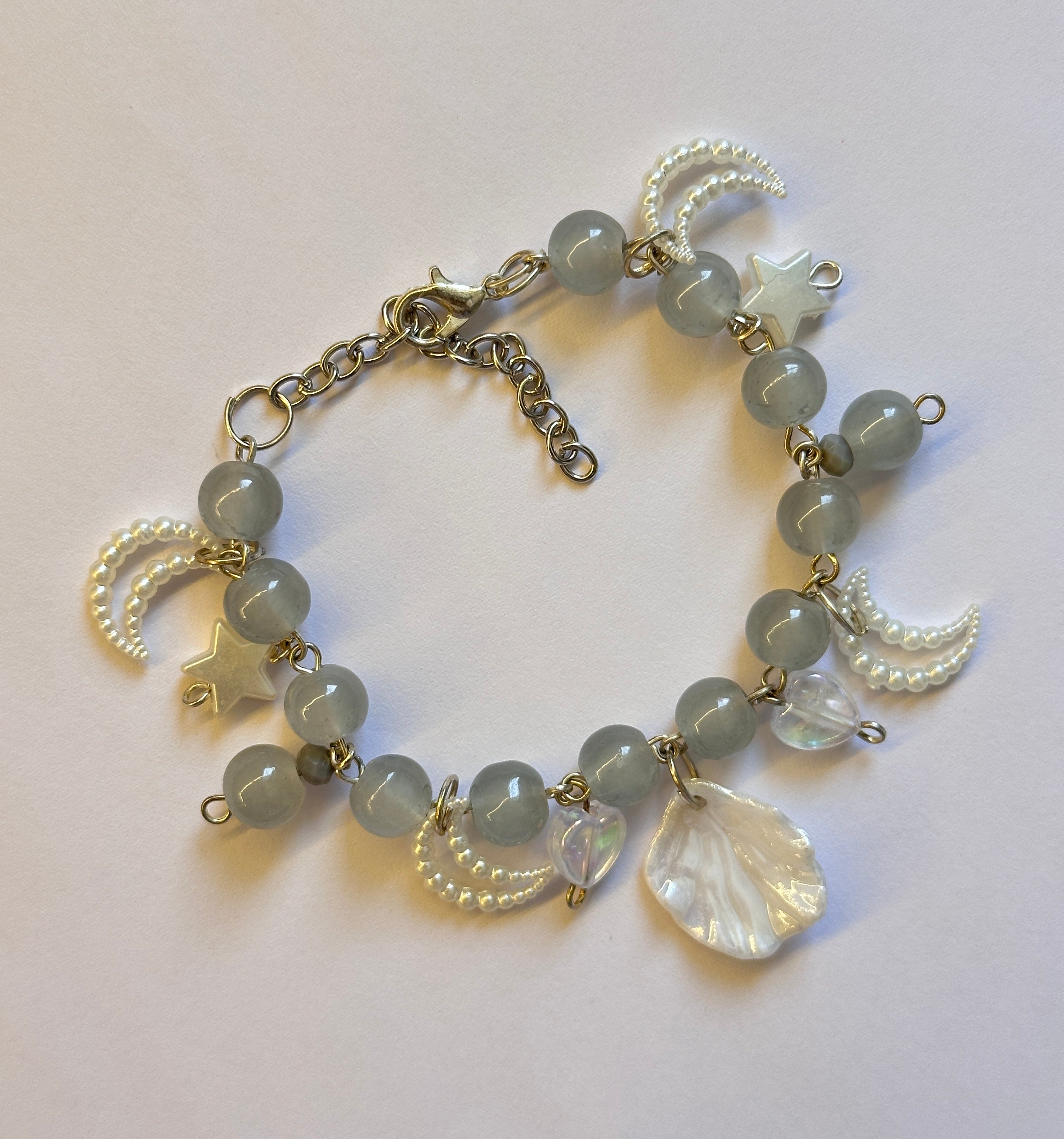 Grey shell bracelet