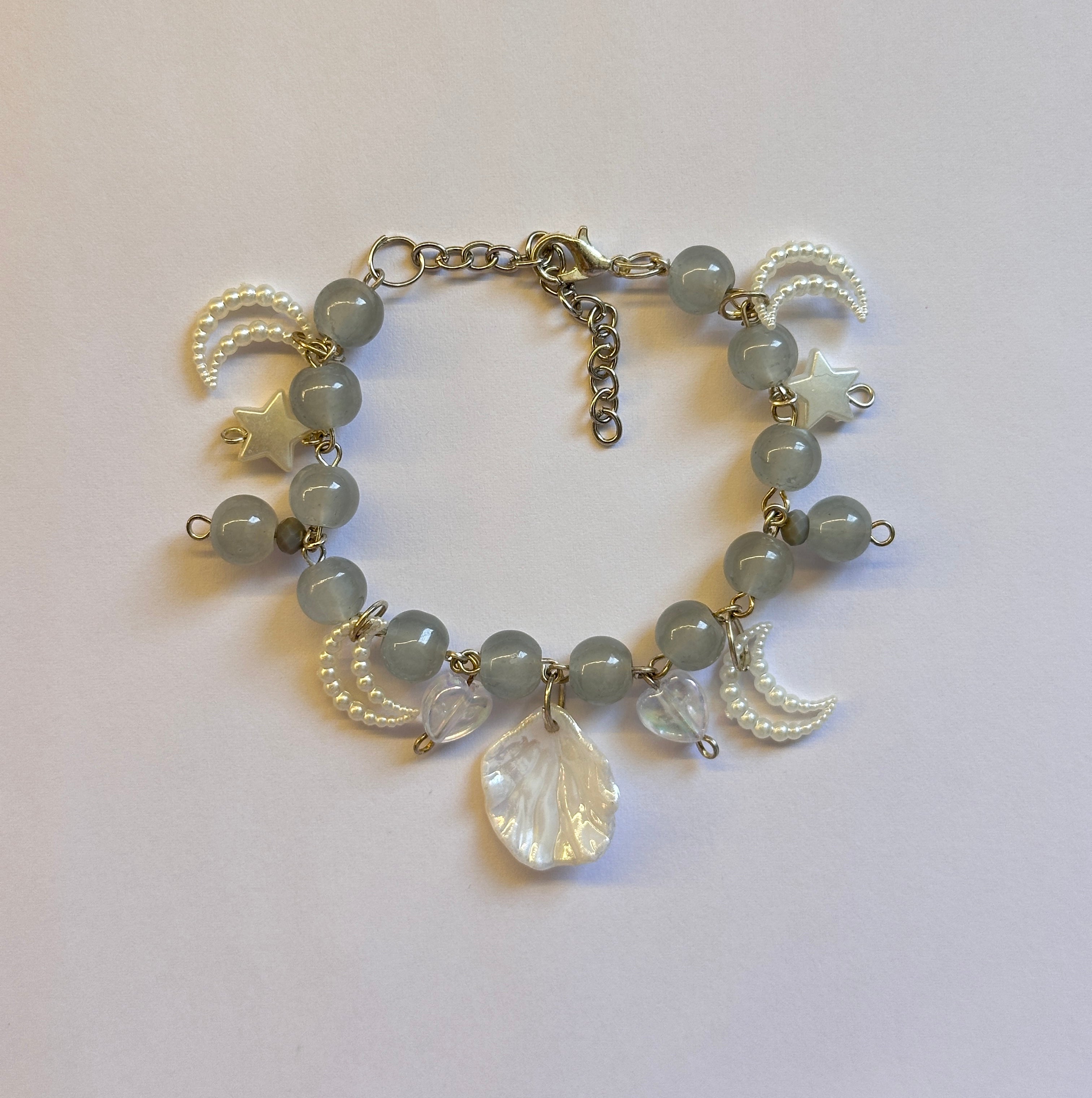 Grey shell bracelet