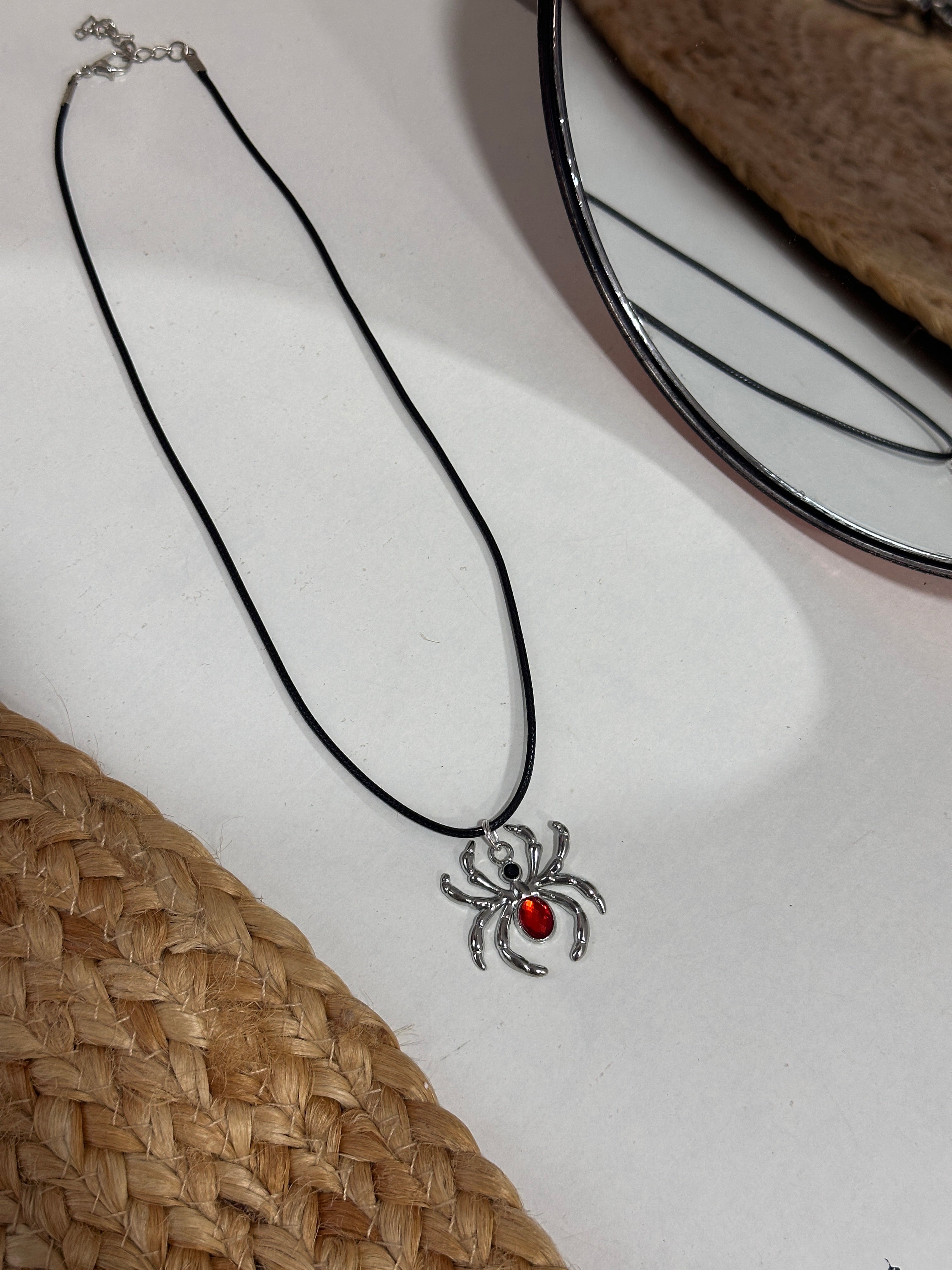 Spider pair necklace