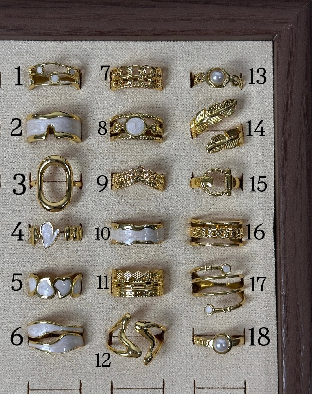 Anti tarnished adjustable rings