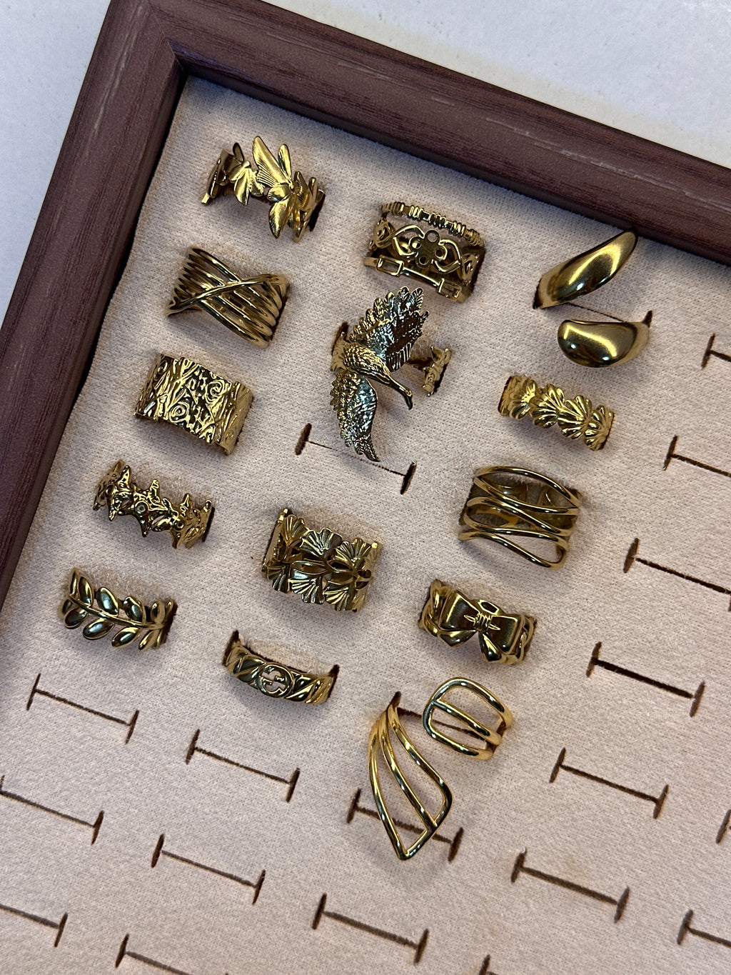 Anti tarnished adjustable rings