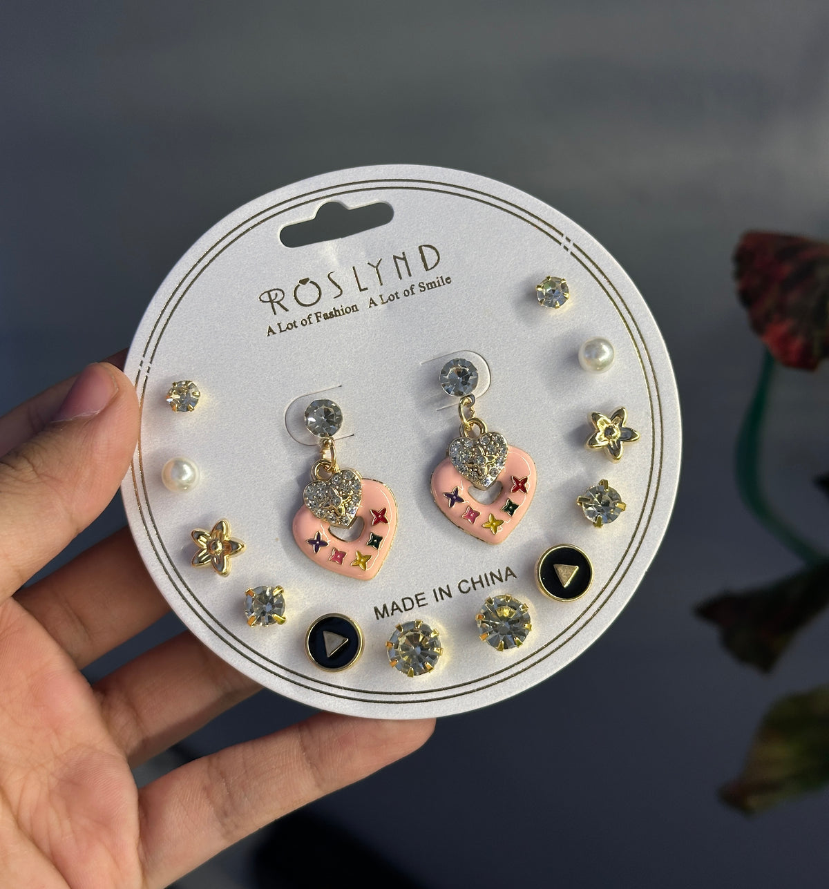 Diamond earring set