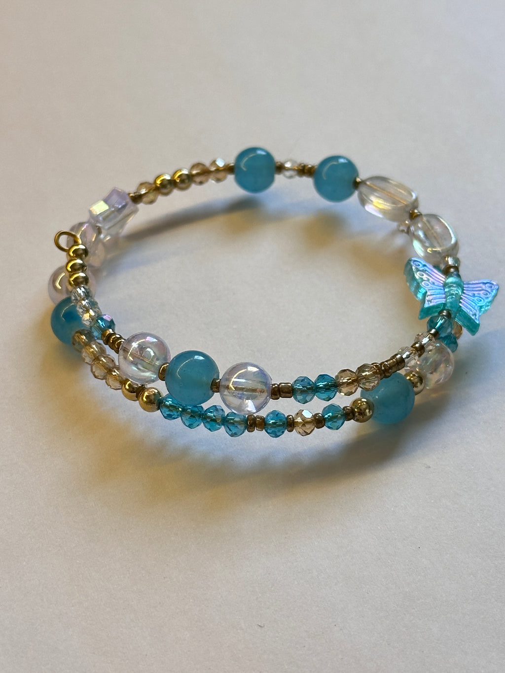Blue layer bracelet