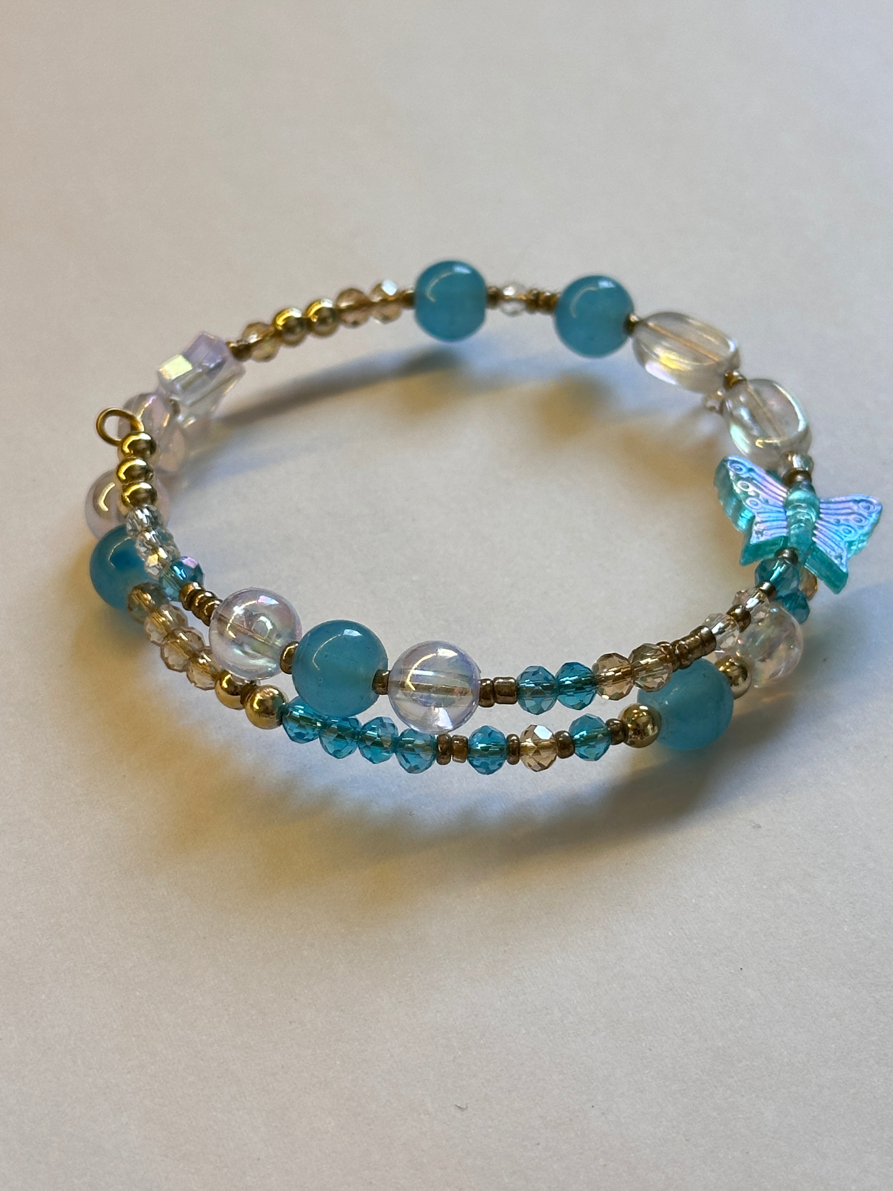 Blue layer bracelet