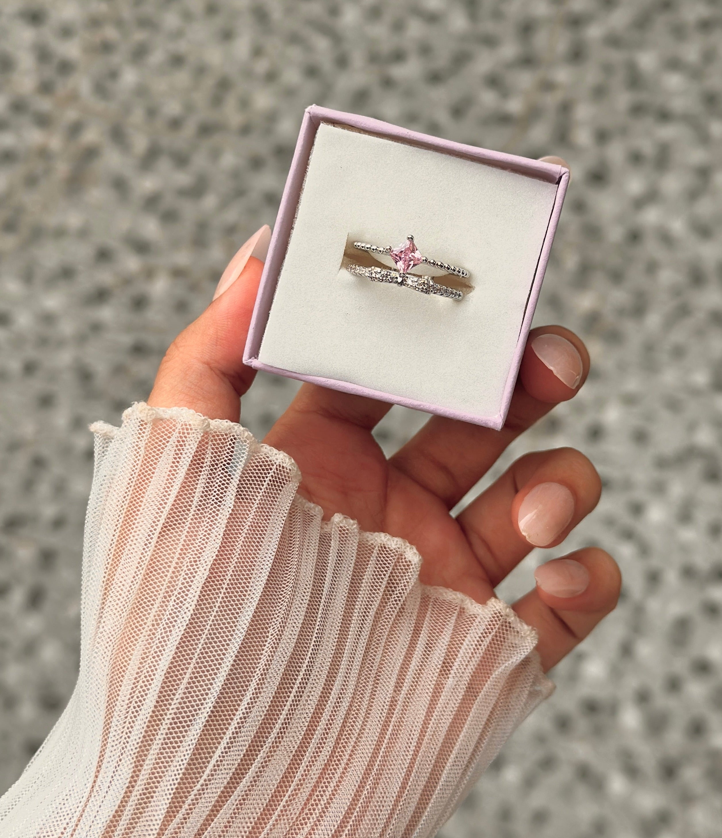 Rosy Charm Ring