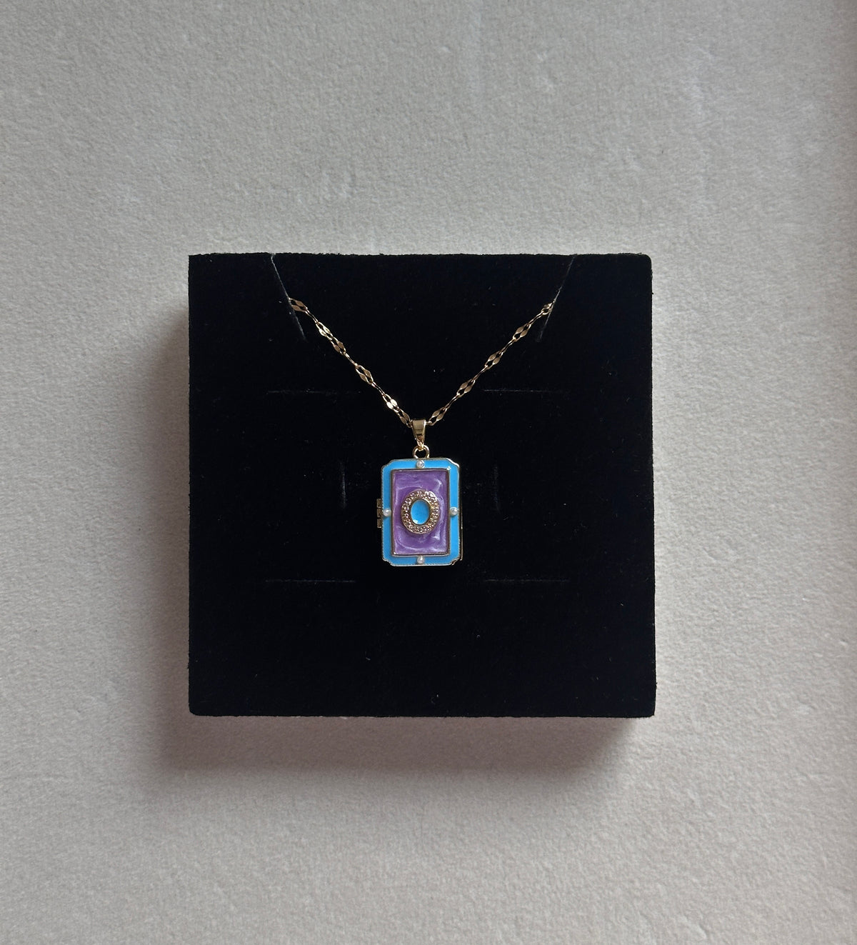 Vintage book photo locket