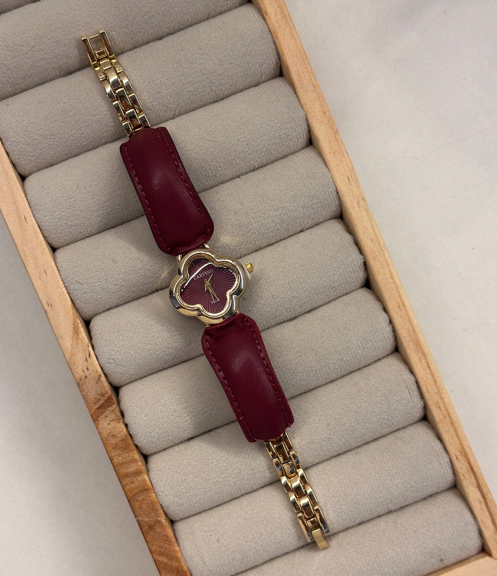 Leather watch