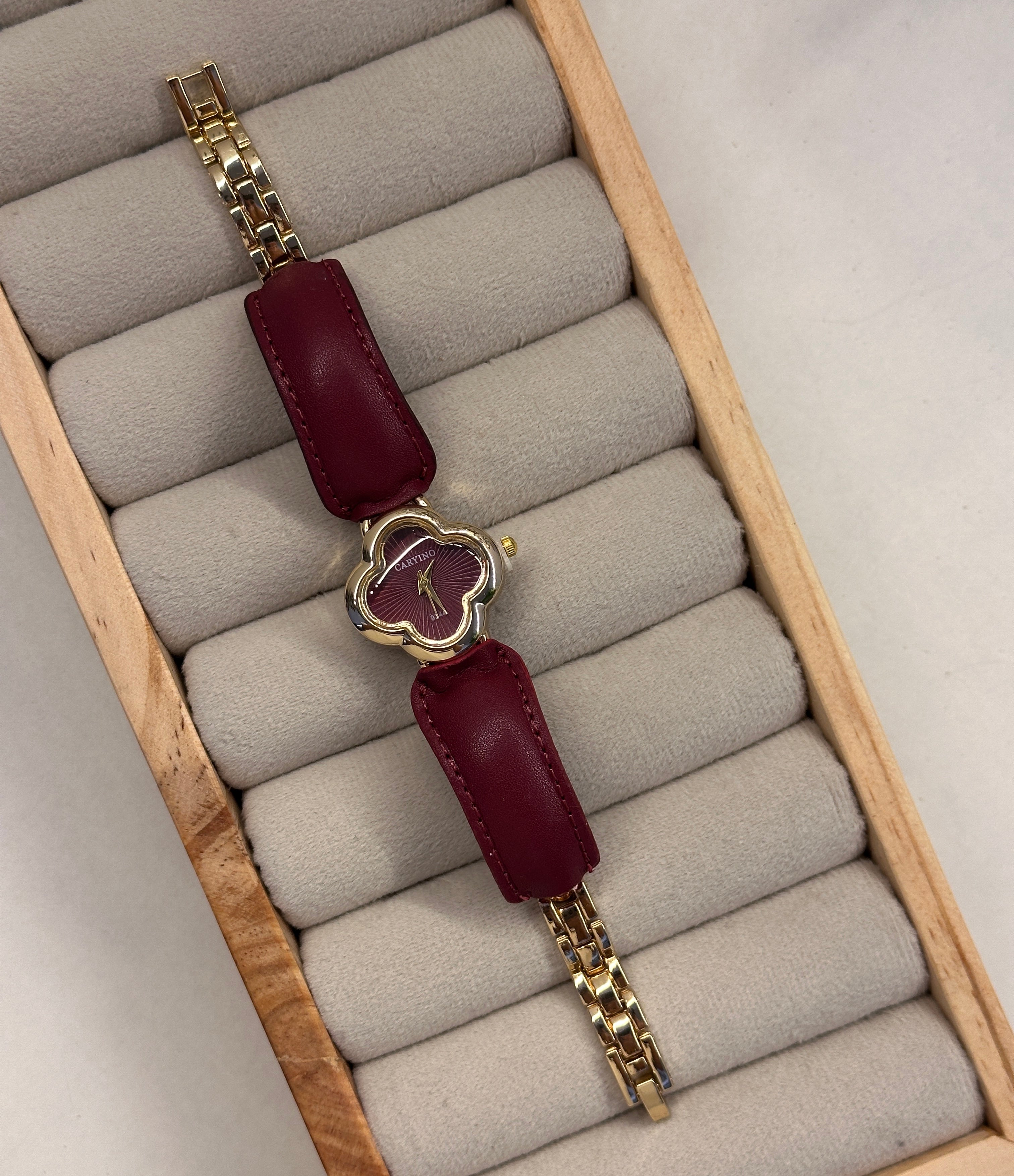 Leather watch