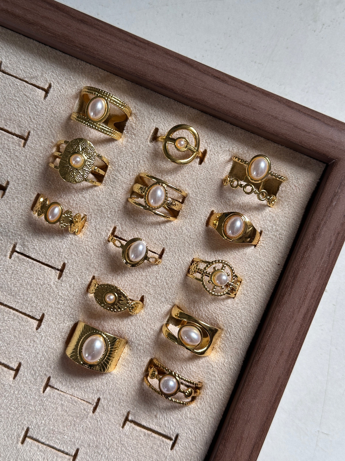Anti tarnished adjustable rings