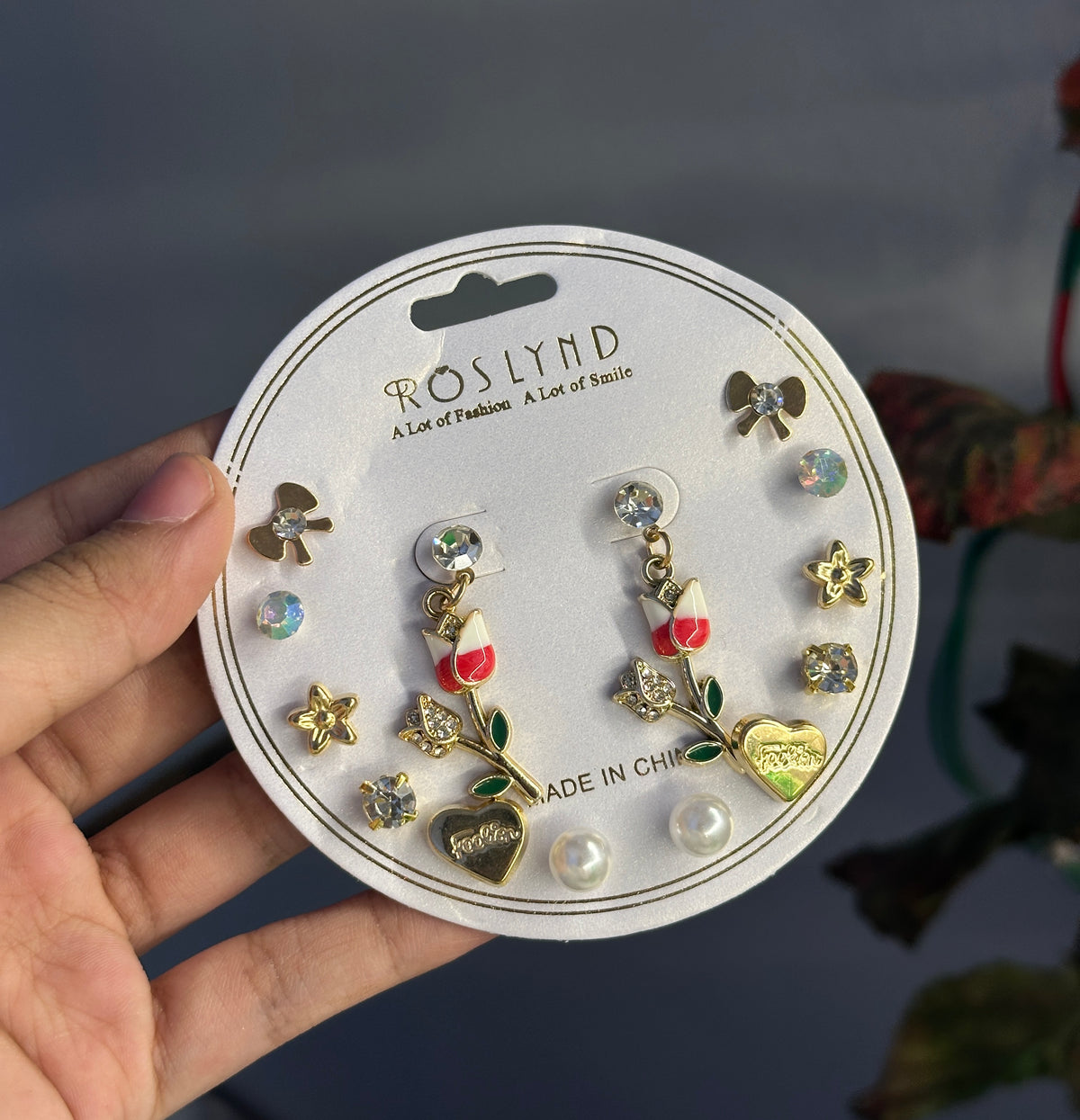 Tulip earring set