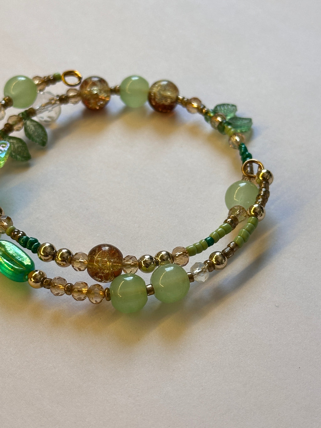 Green layer bracelet