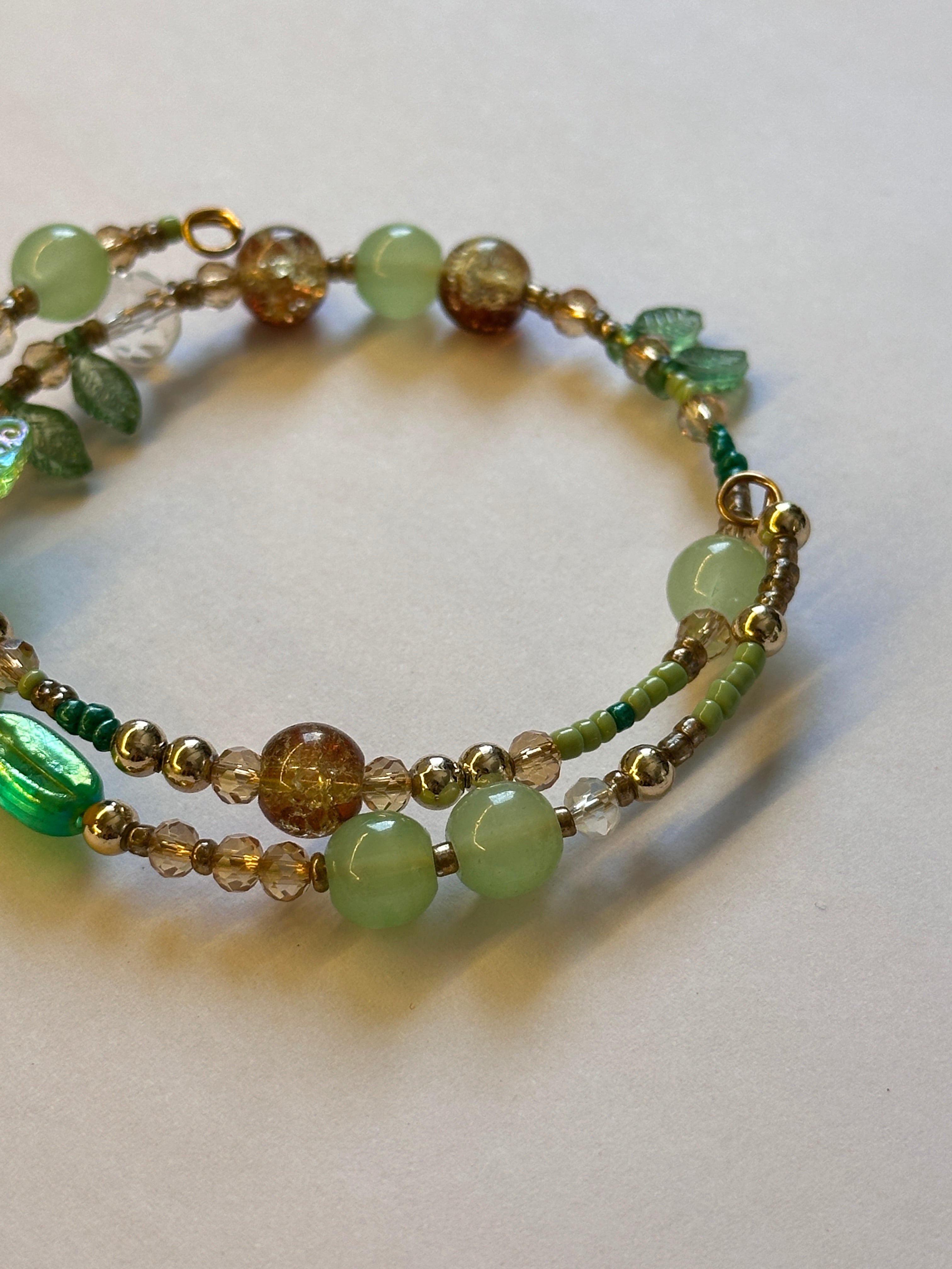 Green layer bracelet