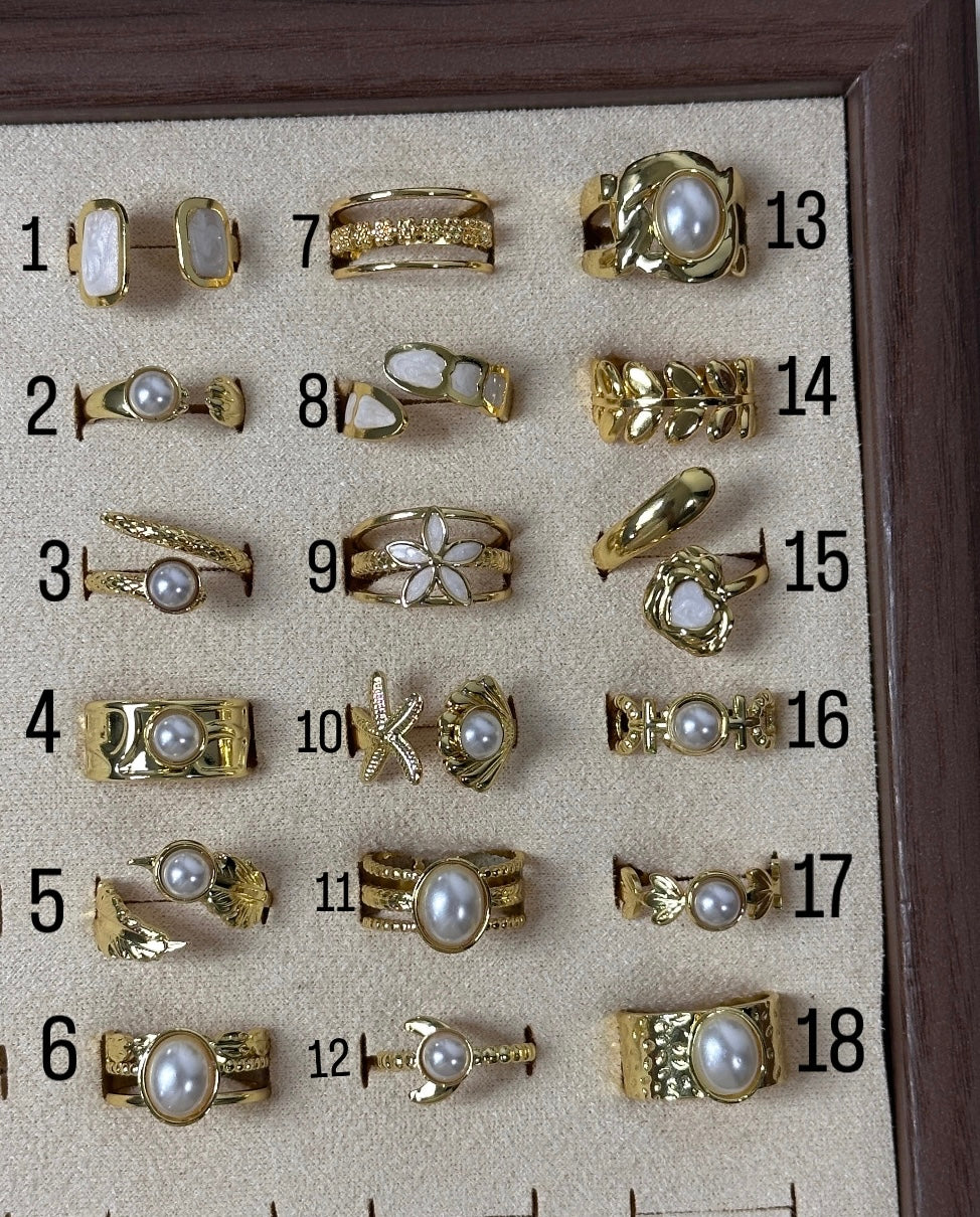 Anti tarnished adjustable rings