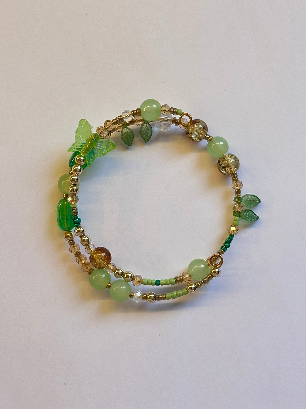 Green layer bracelet
