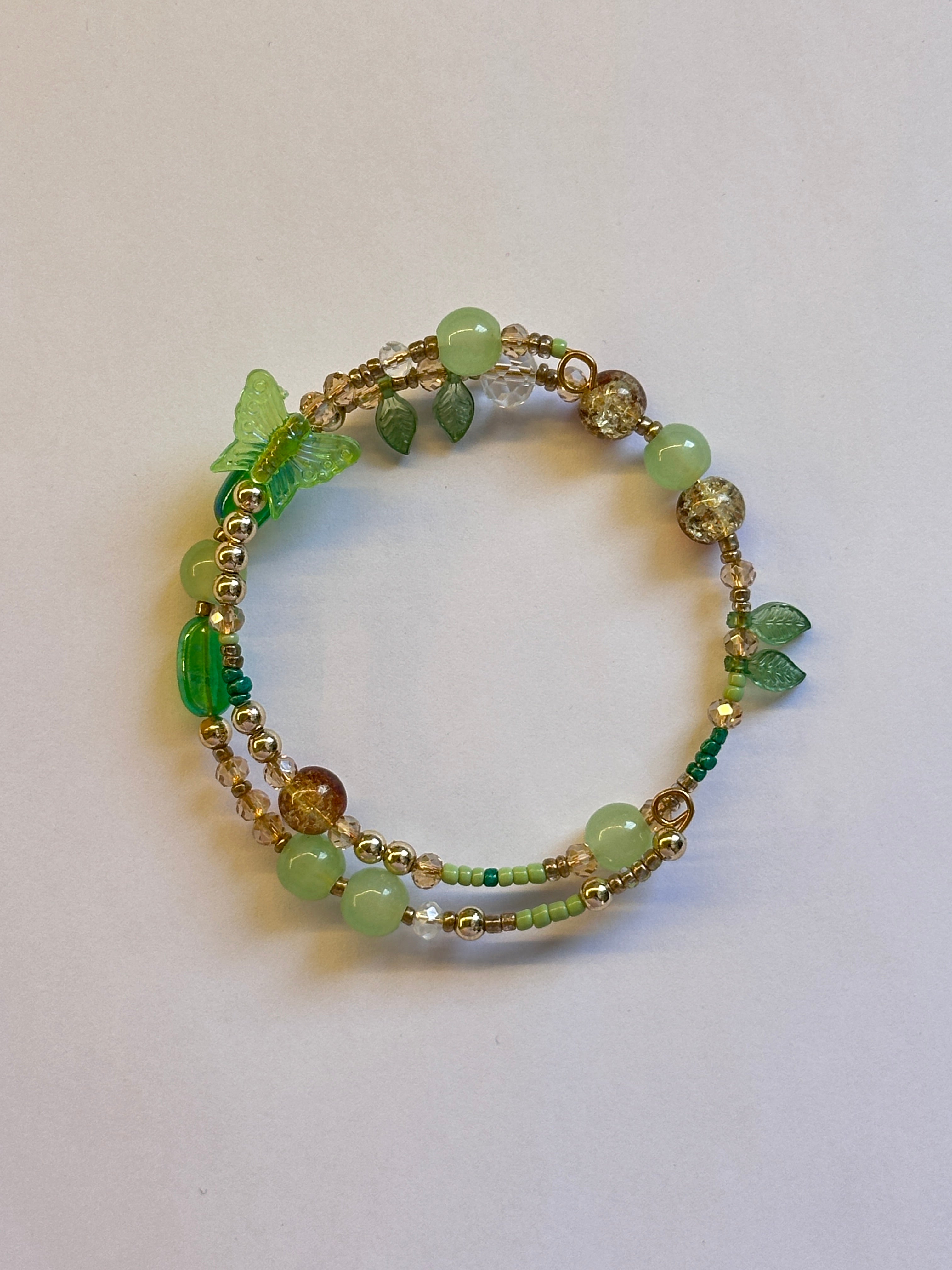 Green layer bracelet