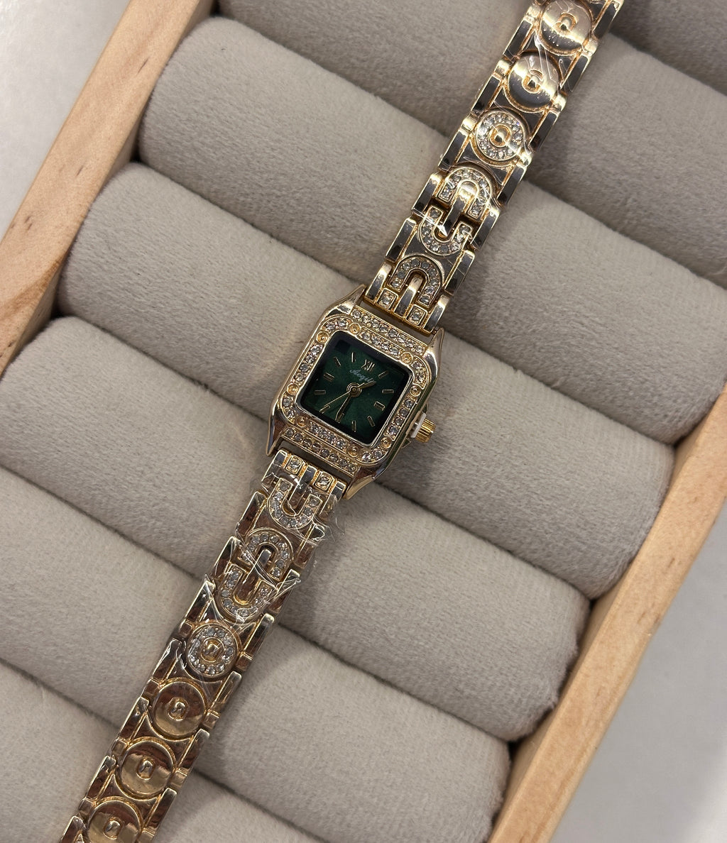Old vintage green dial