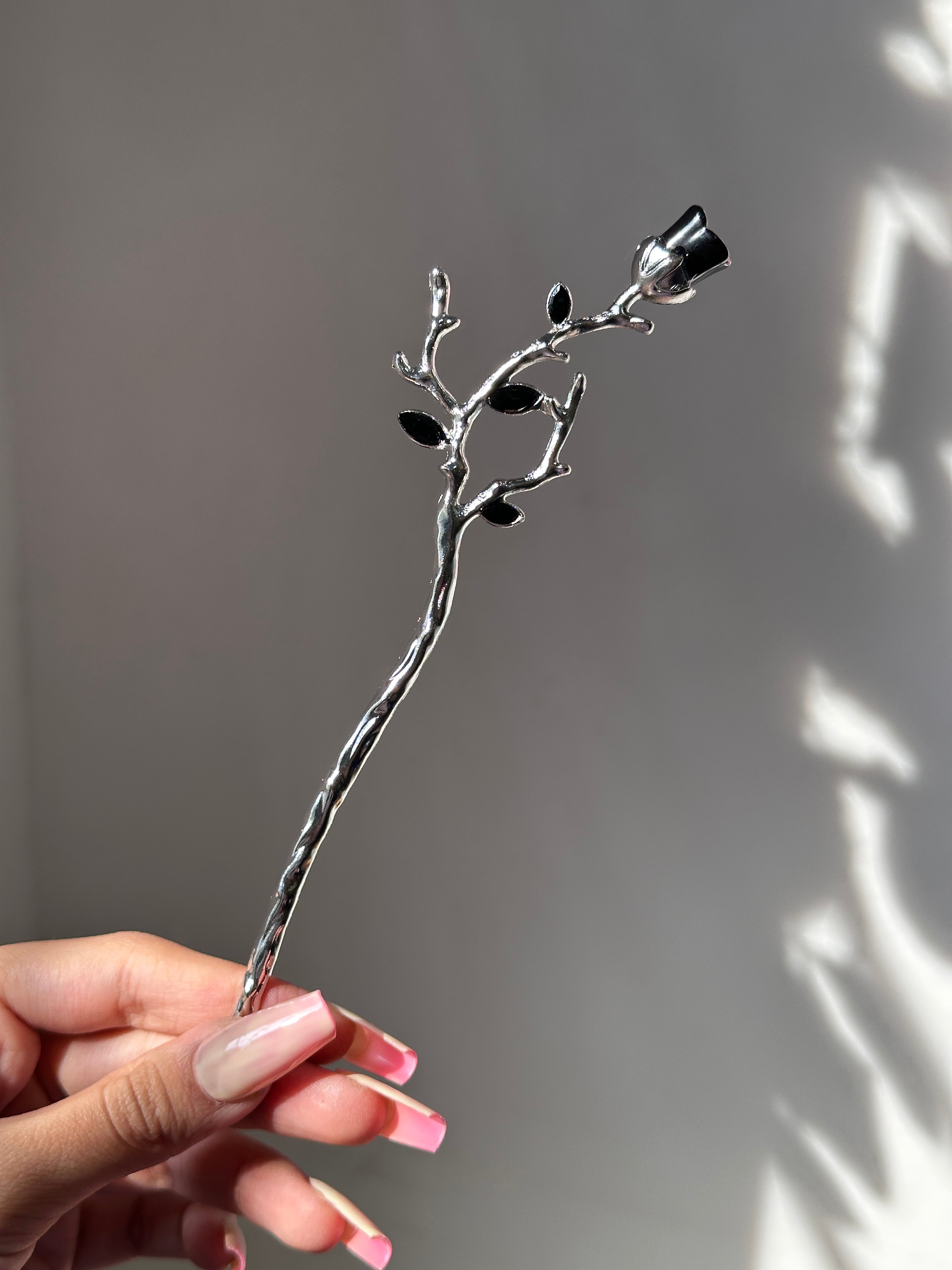 Gothic Rose Thorn Hair Pin