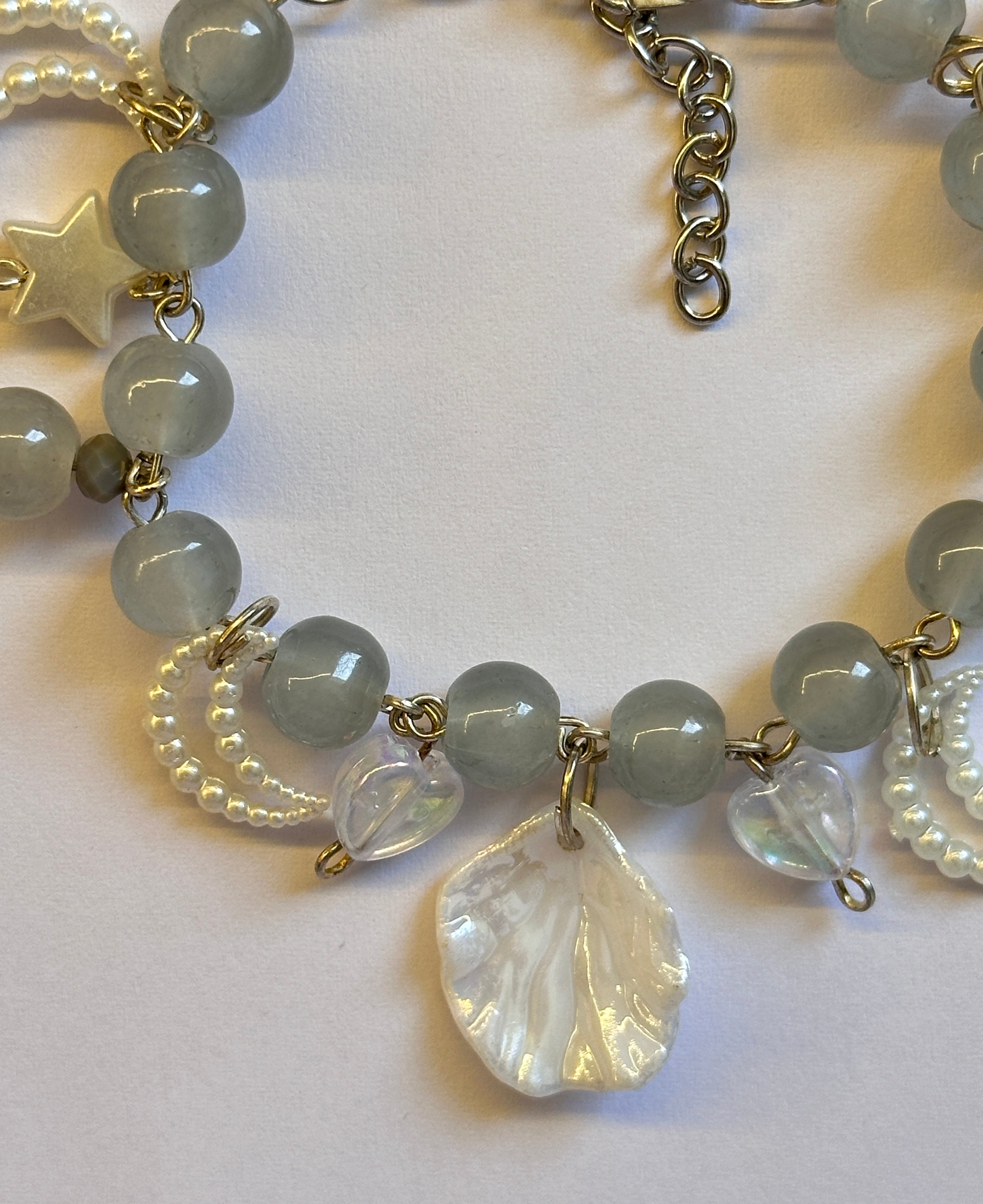 Grey shell bracelet