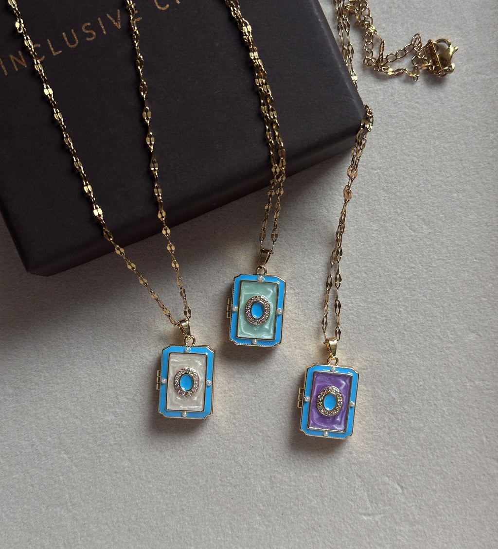Vintage book photo locket