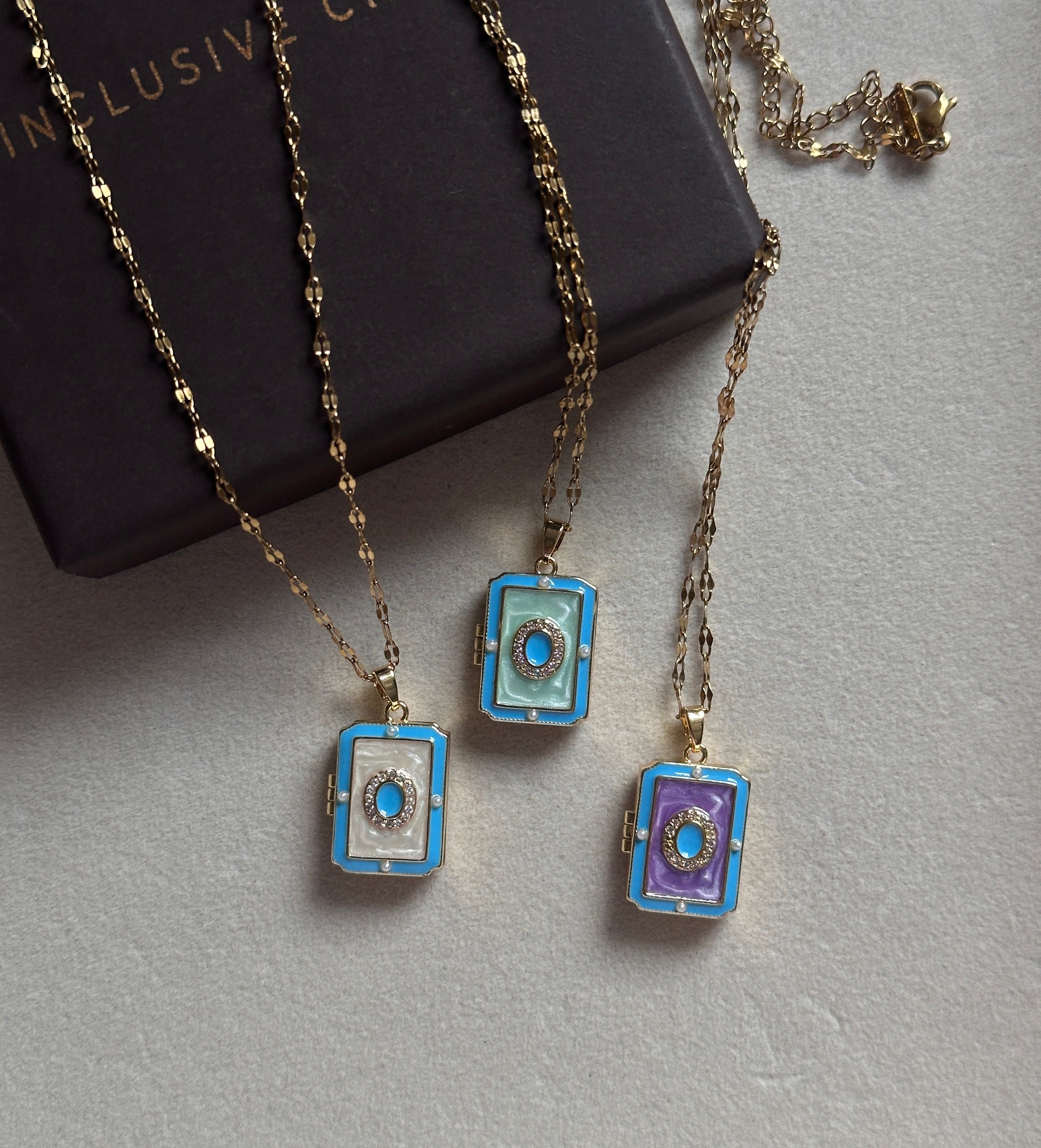 Vintage book photo locket