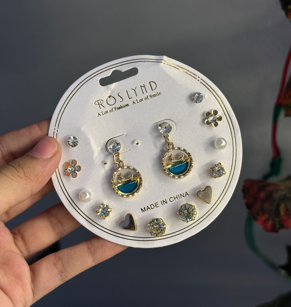 Blue ocean earring set
