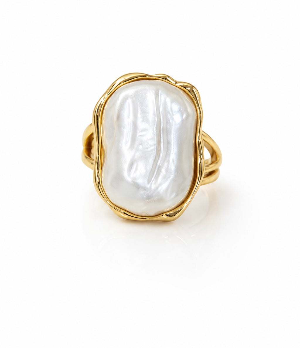 Big pearl ring