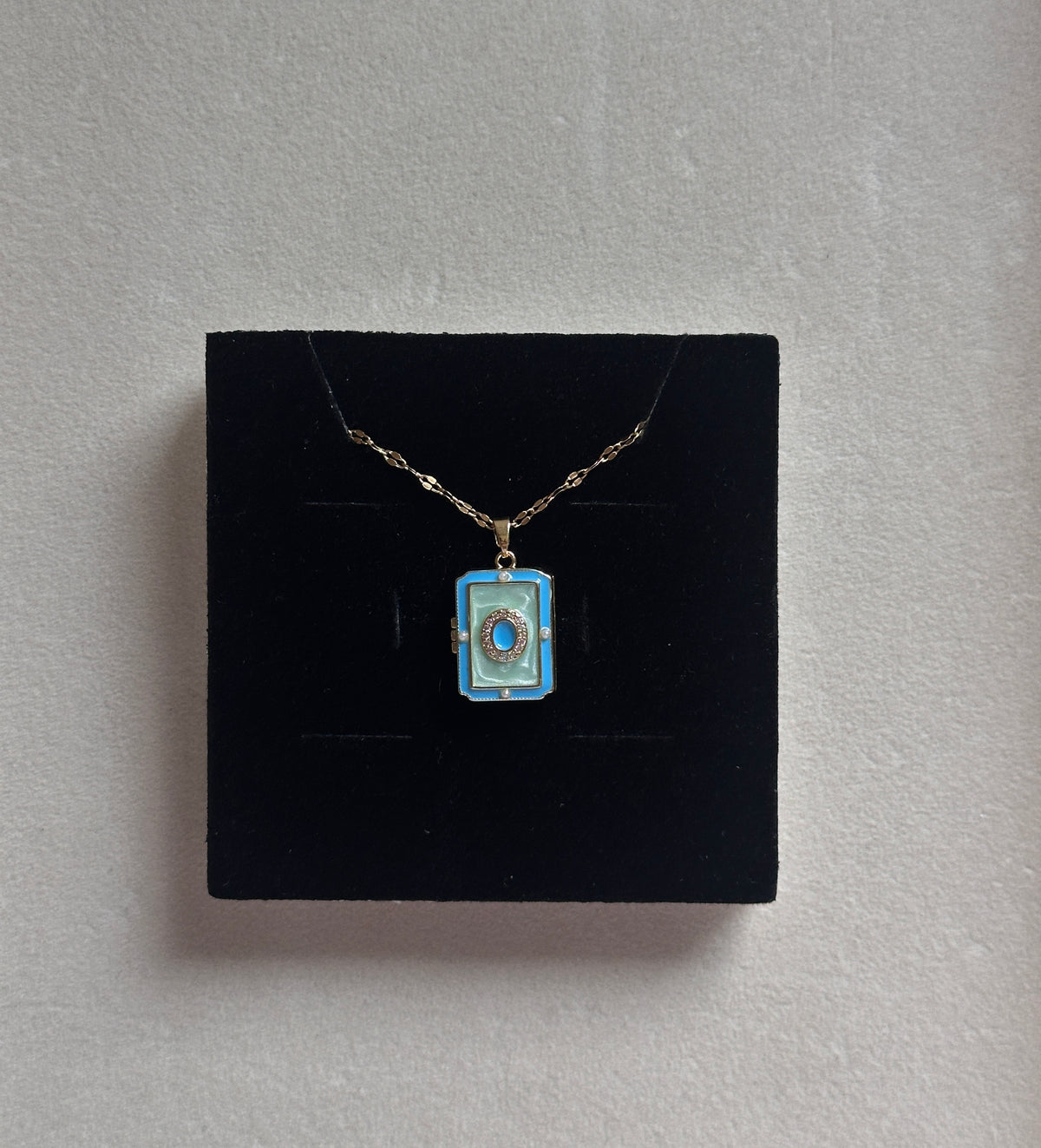 Vintage book photo locket