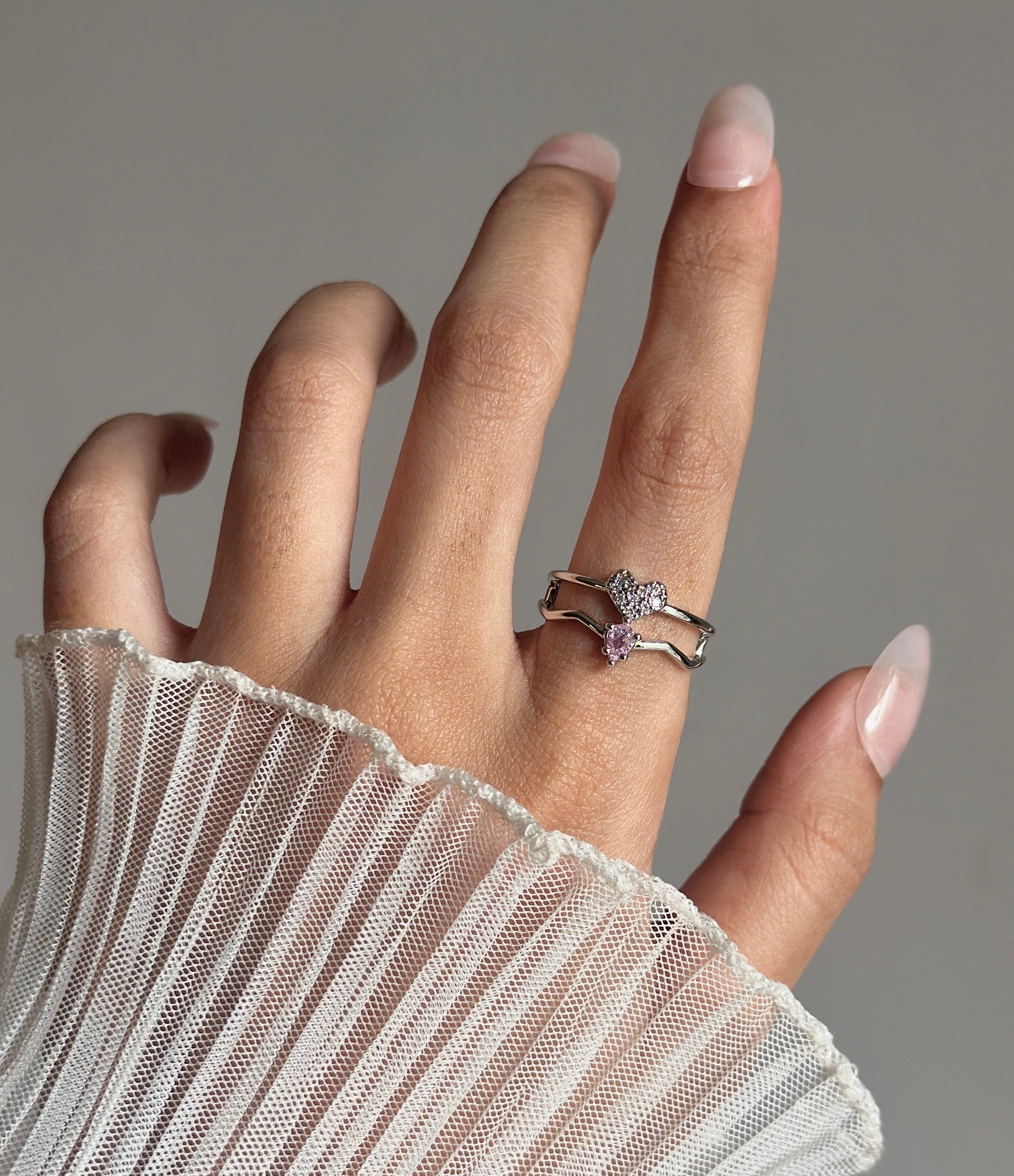 Blush pink ring