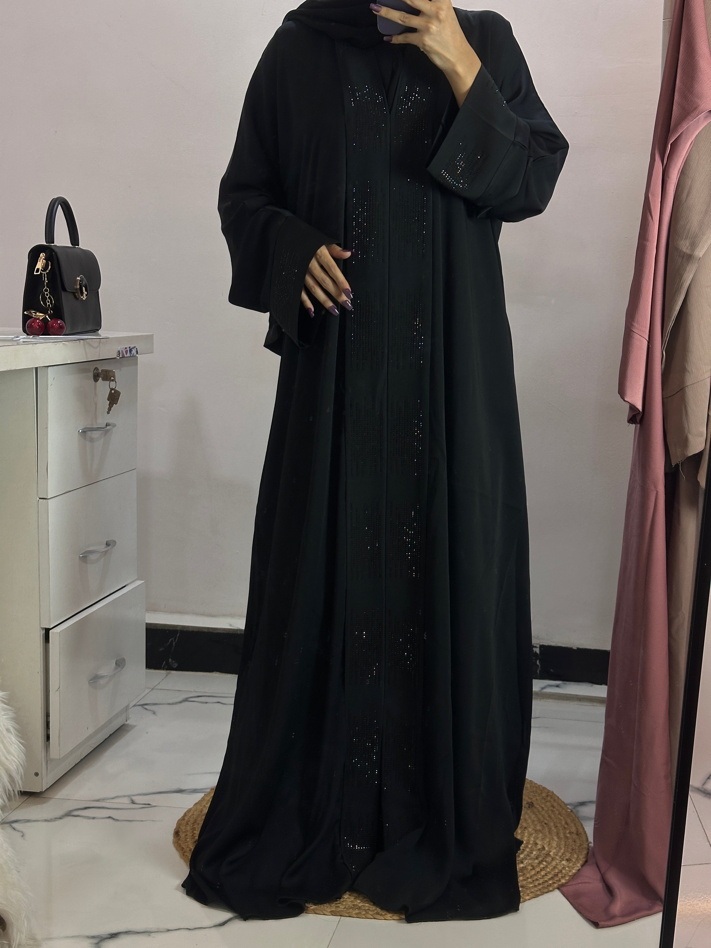 Black stone abaya