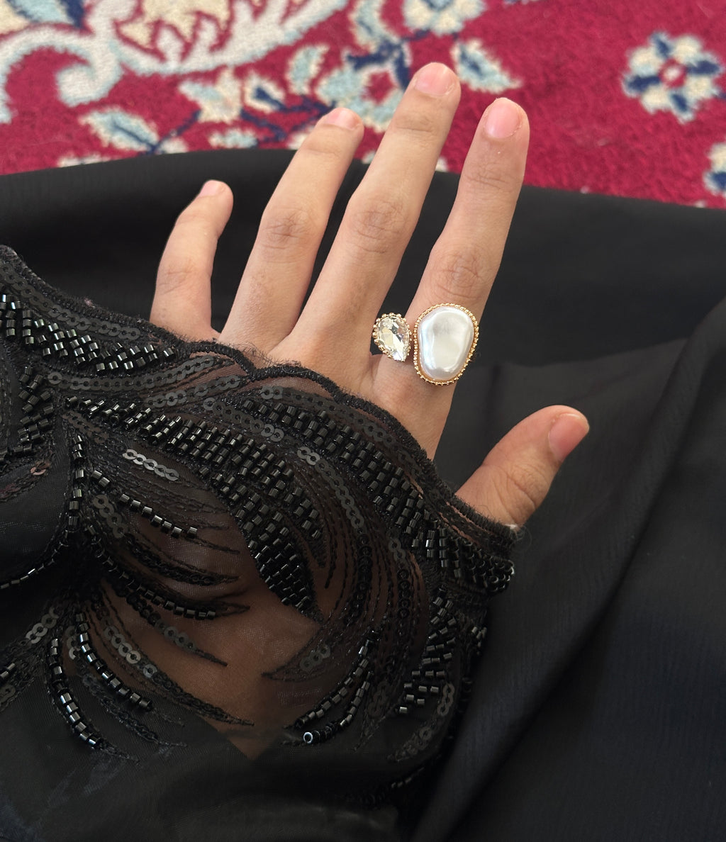 Big pearl ring