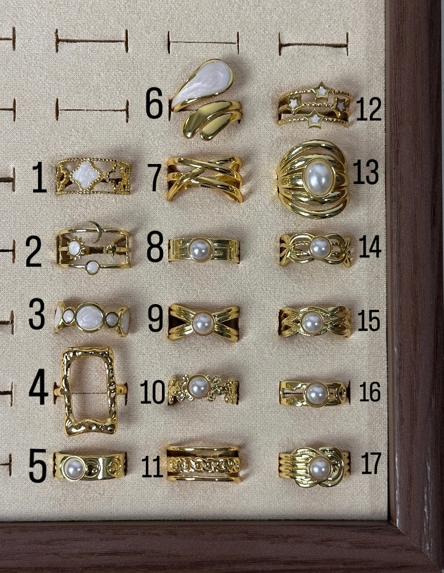 Anti tarnished adjustable rings