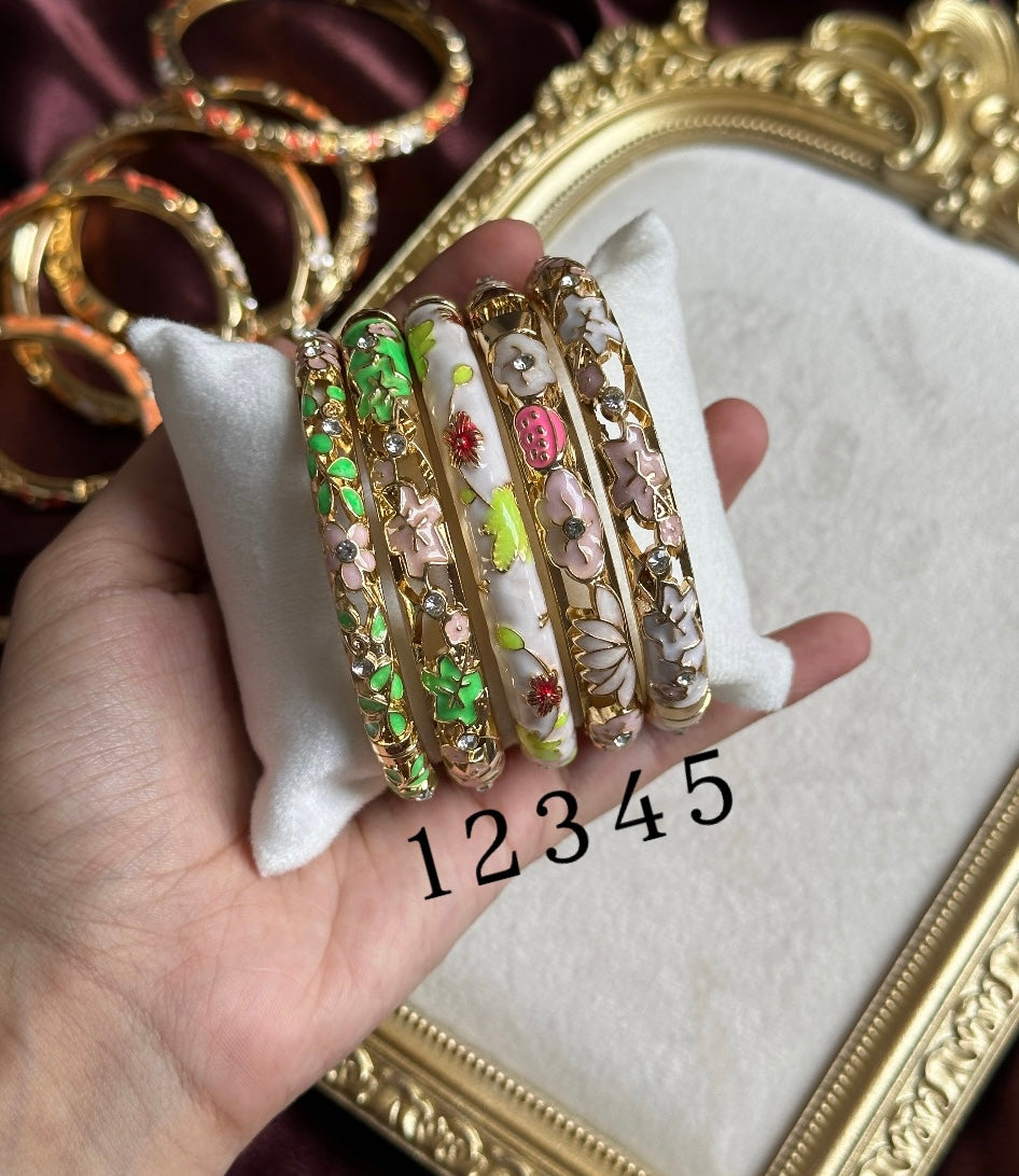 Enamel bangles