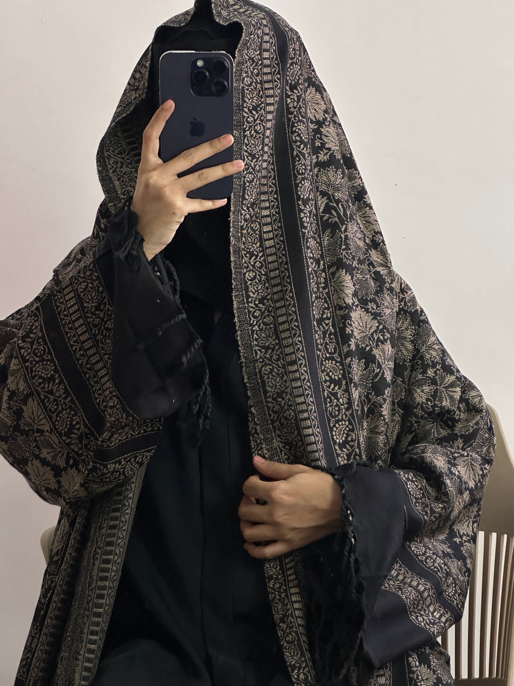 Pashmina abaya with shawl