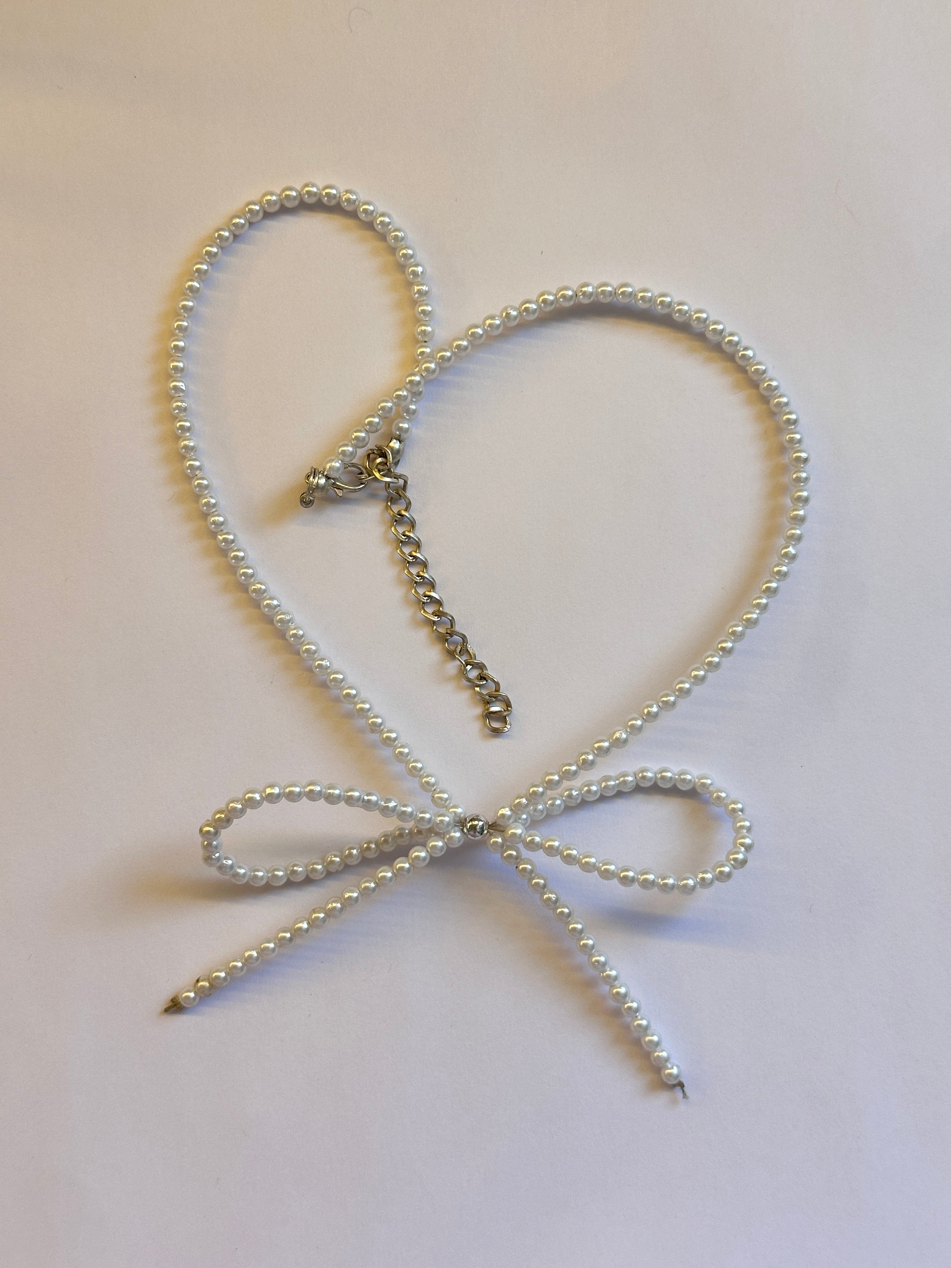 Beaded Bow necklace