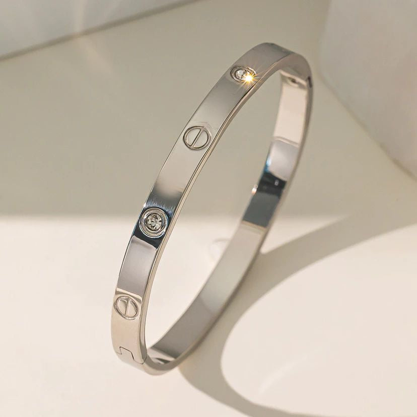 Silver Cartier bracelet