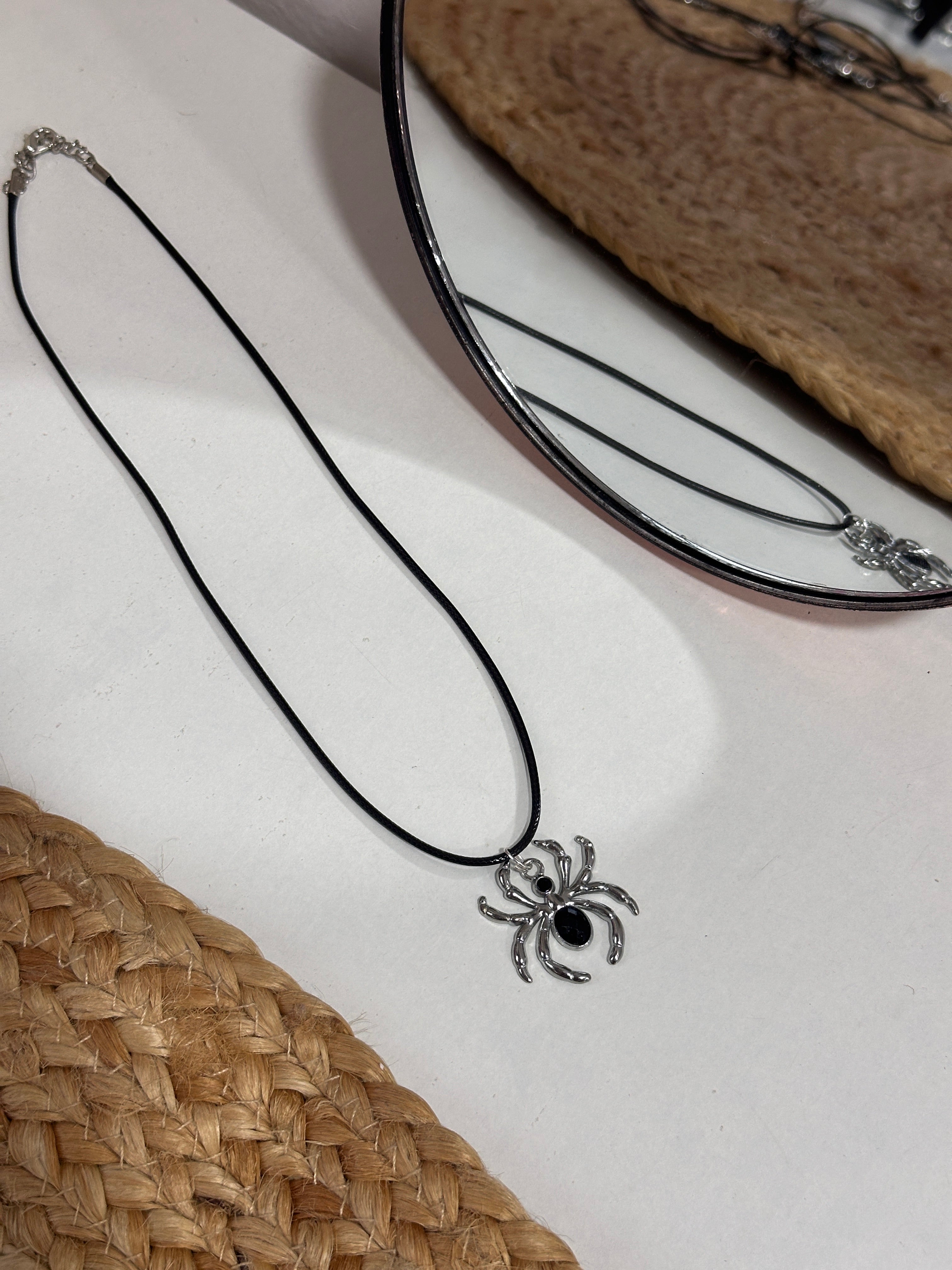Spider pair necklace