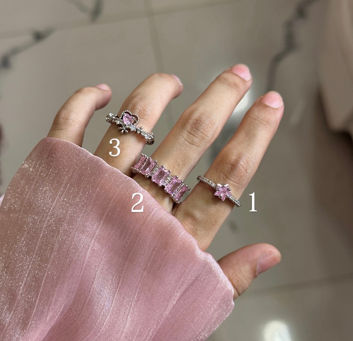 Diamond adjustable ring