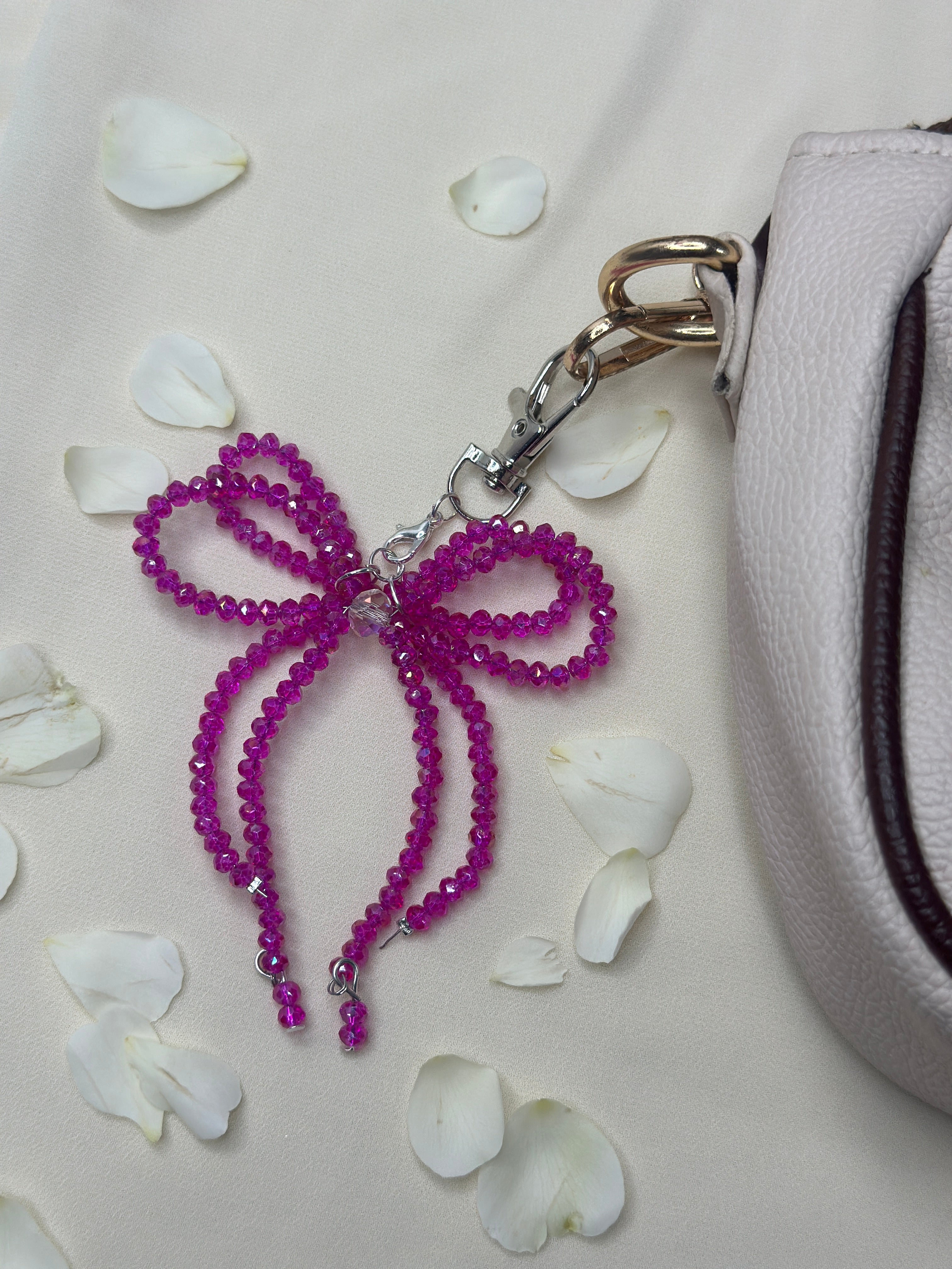 Pink bow charm