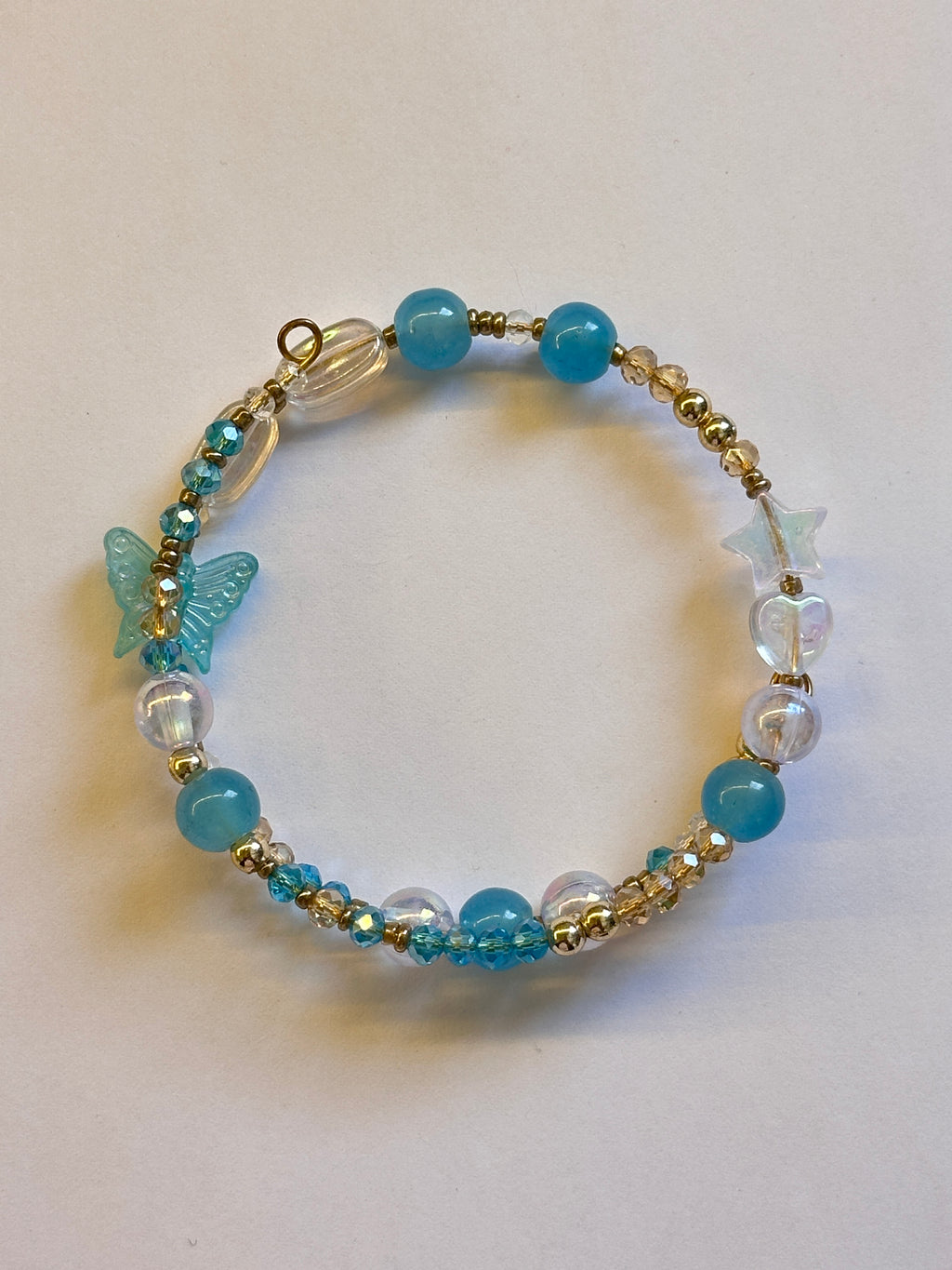 Blue layer bracelet