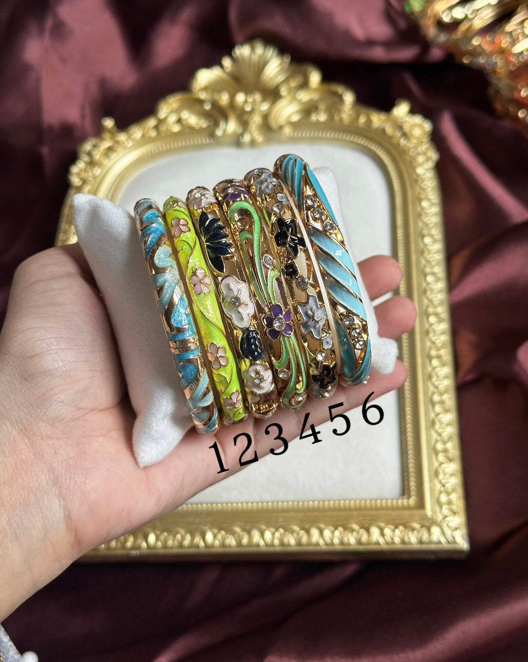 Enamel bangles