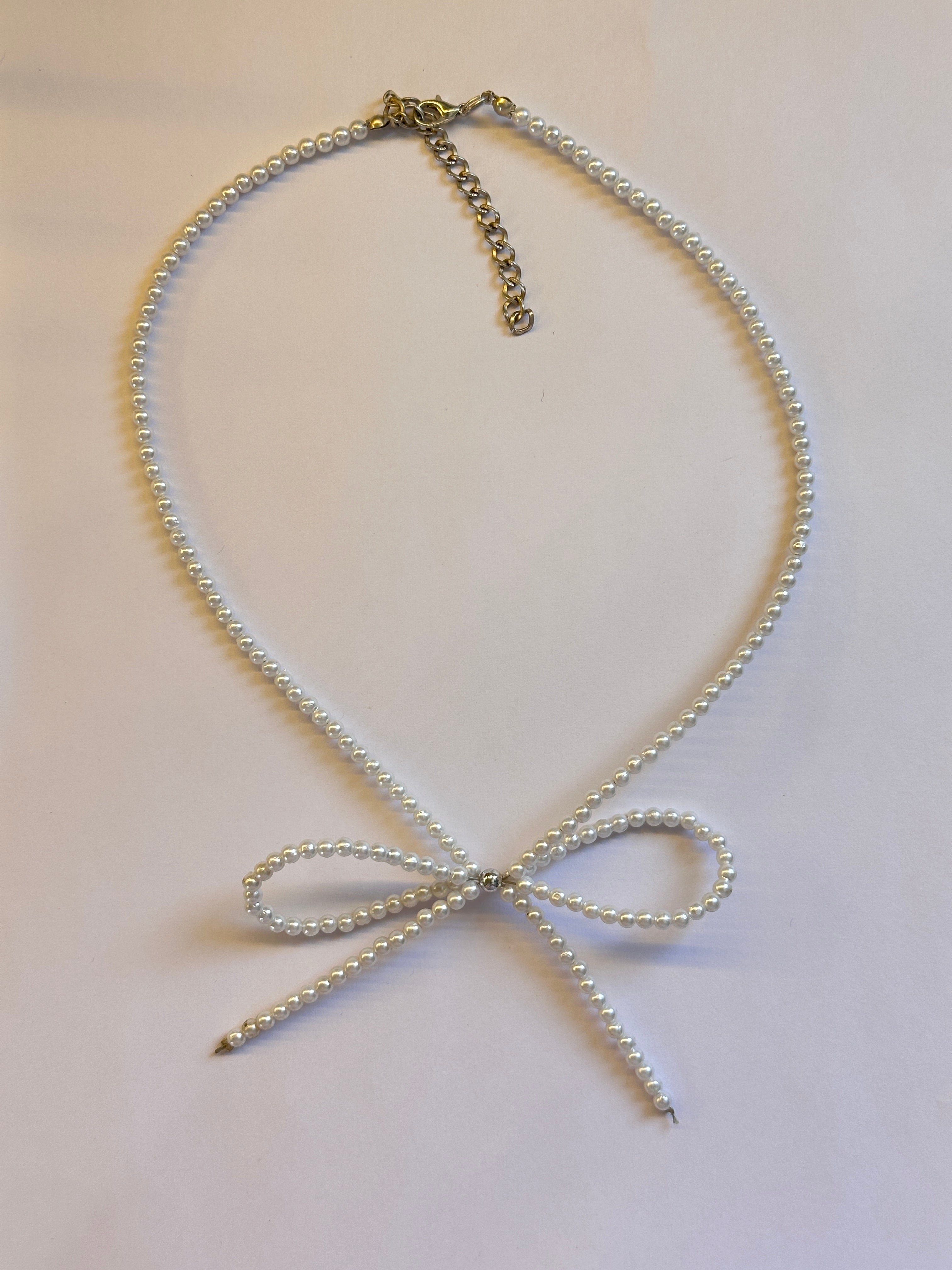 Beaded Bow necklace