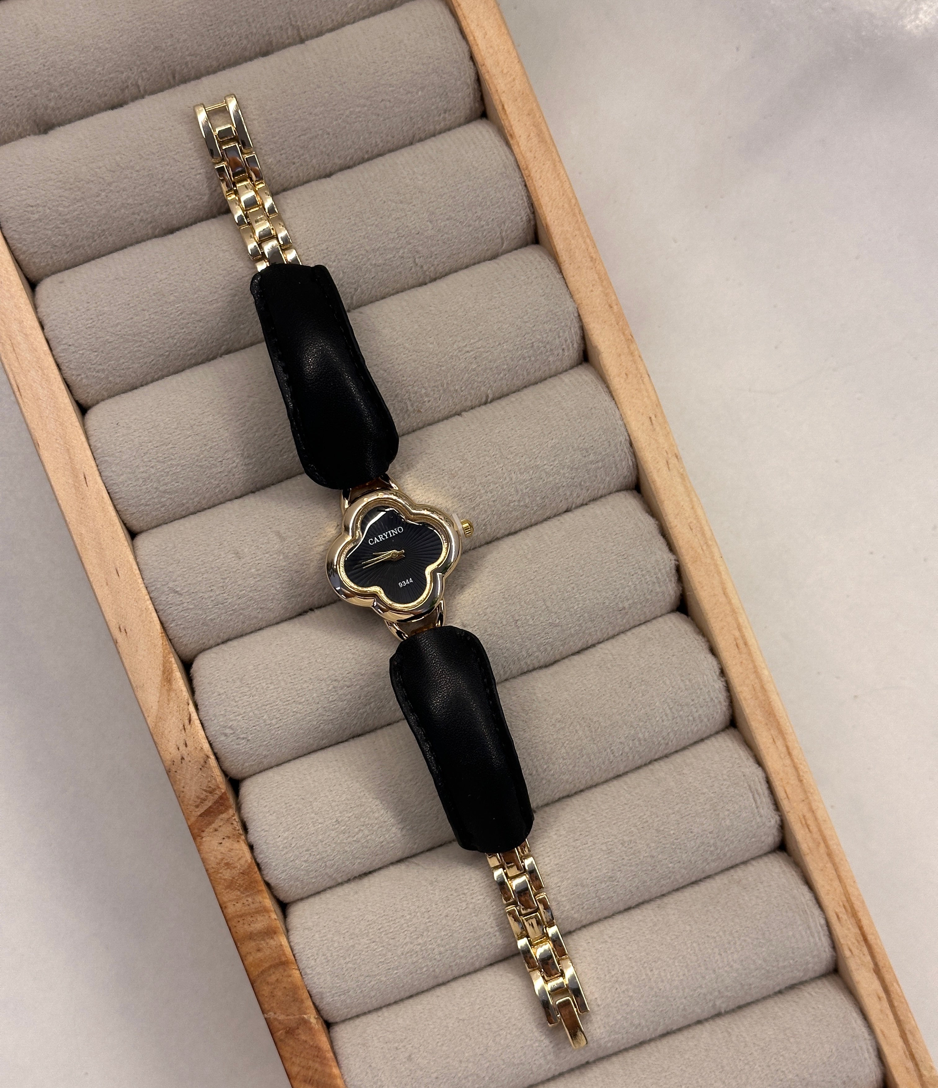 Leather watch