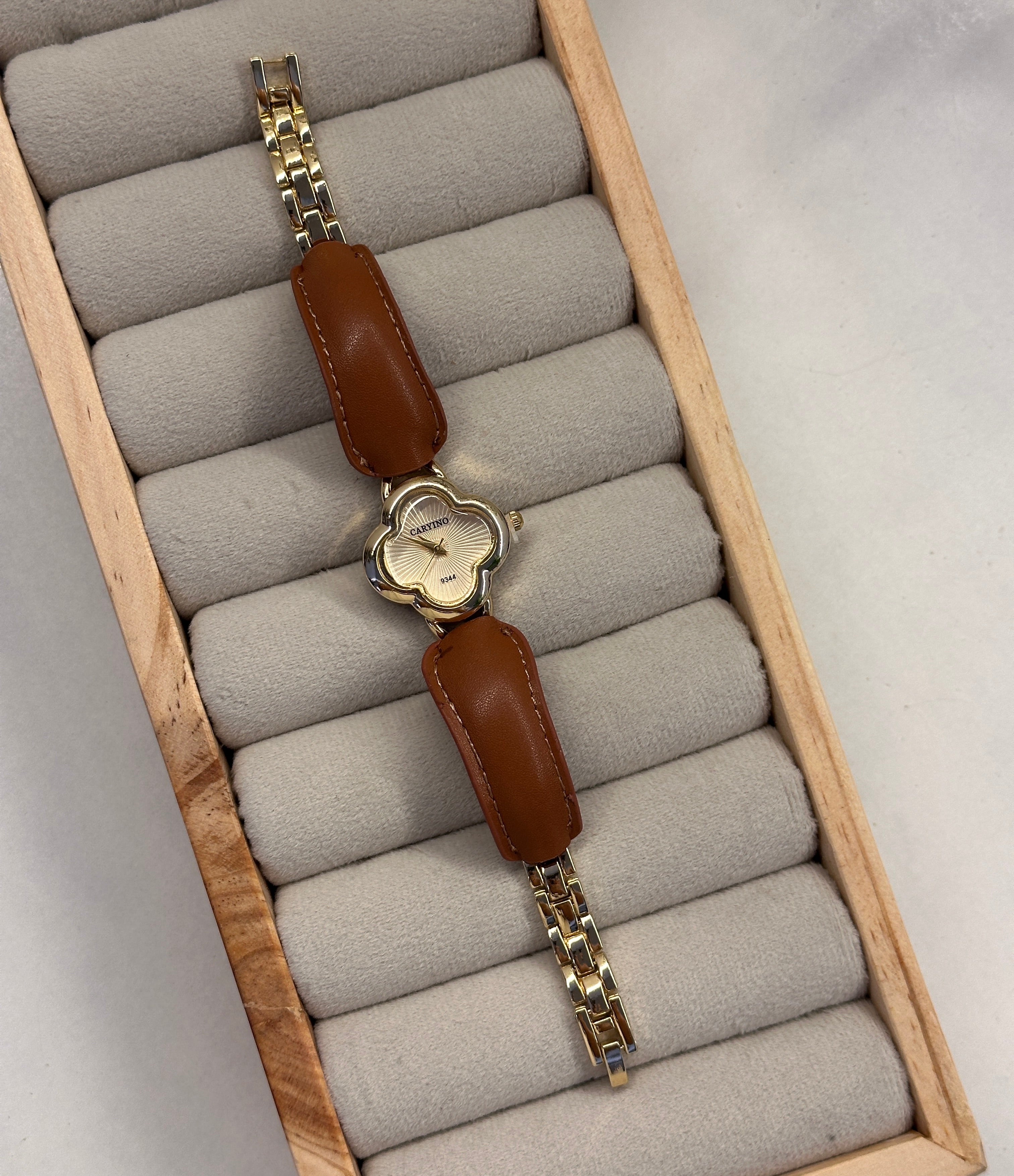 Leather watch