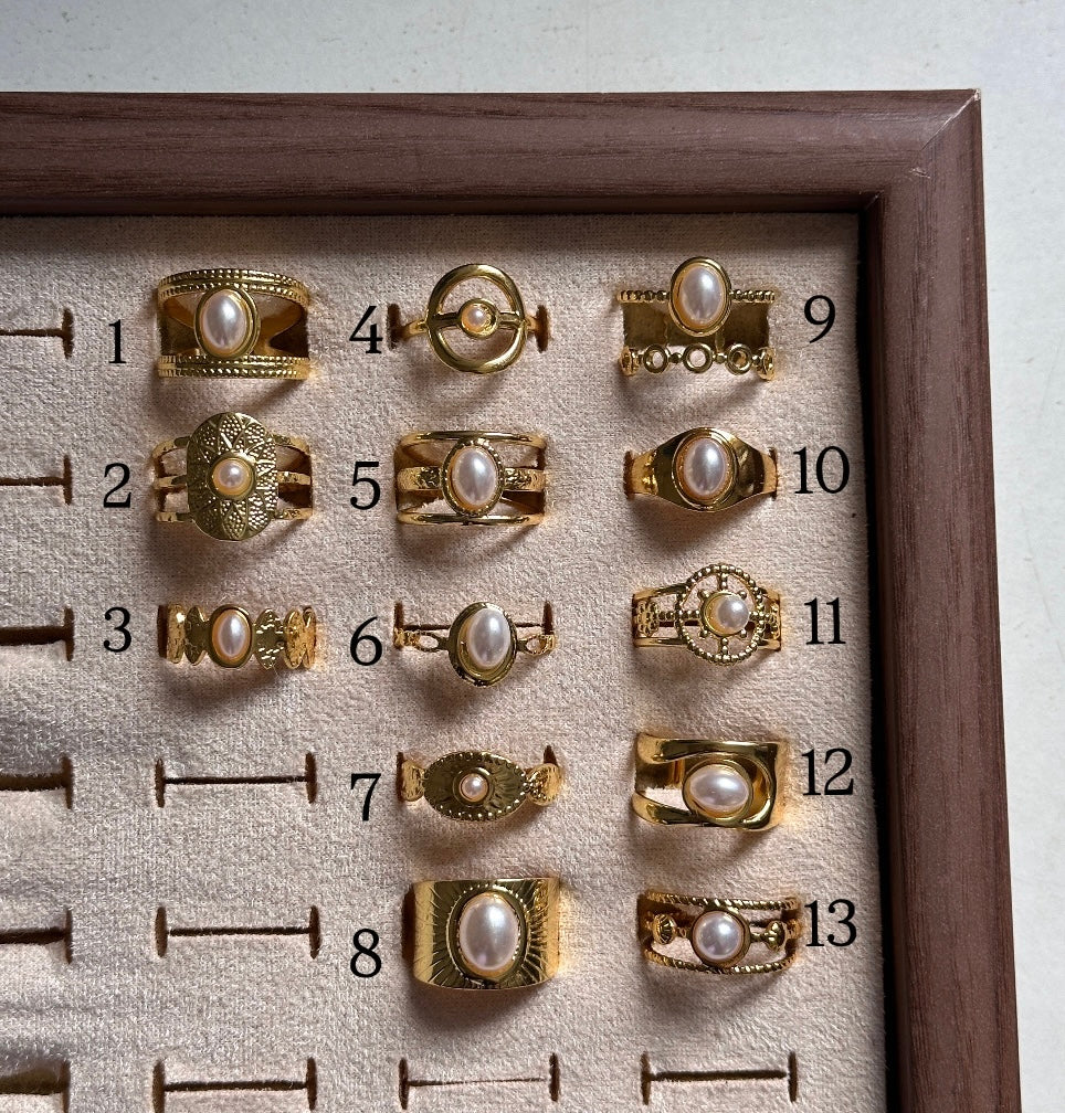 Anti tarnished adjustable rings