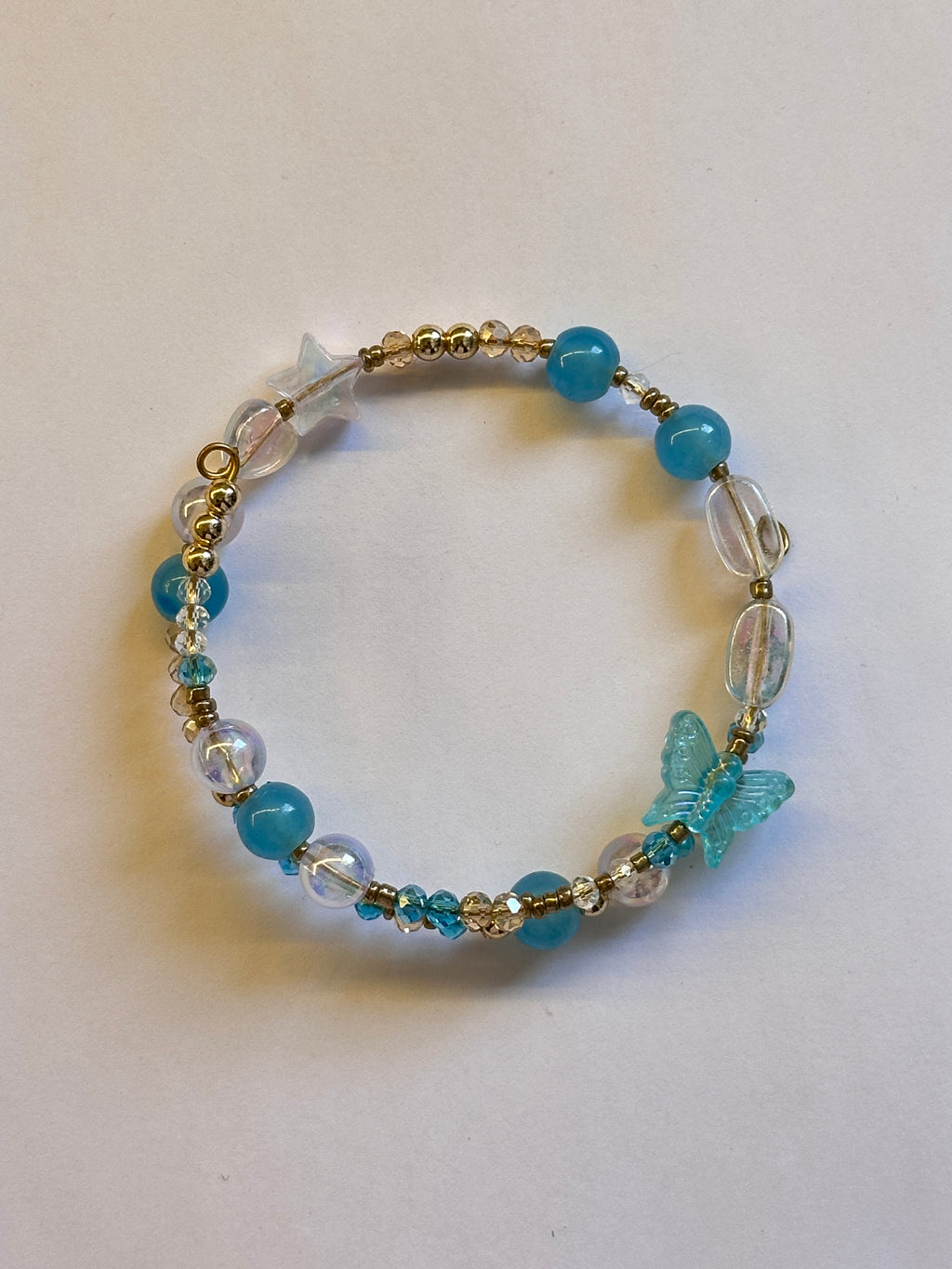 Blue layer bracelet