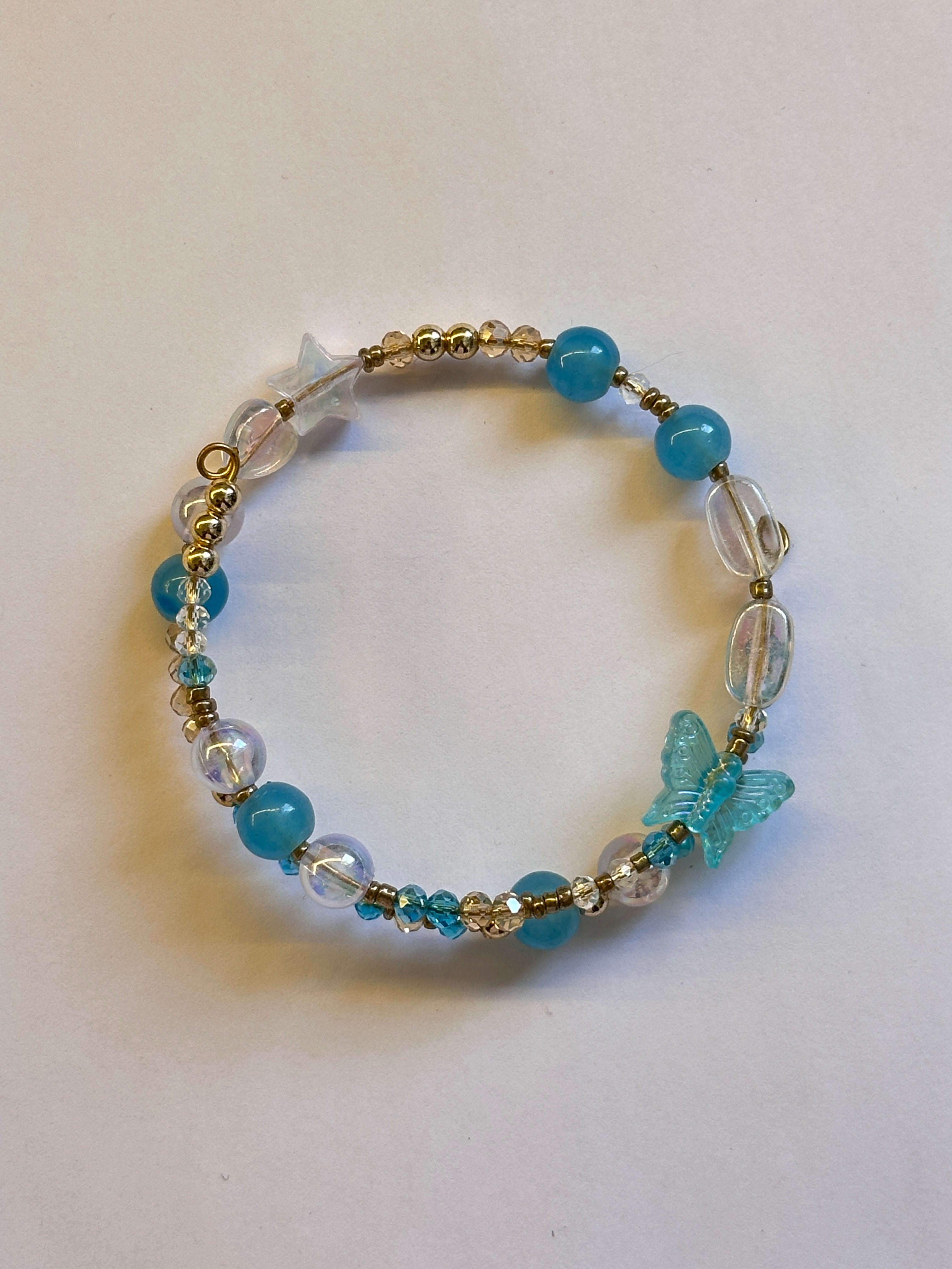 Blue layer bracelet