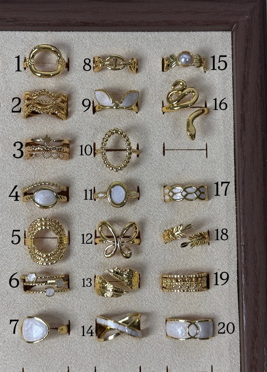 Anti tarnished adjustable rings