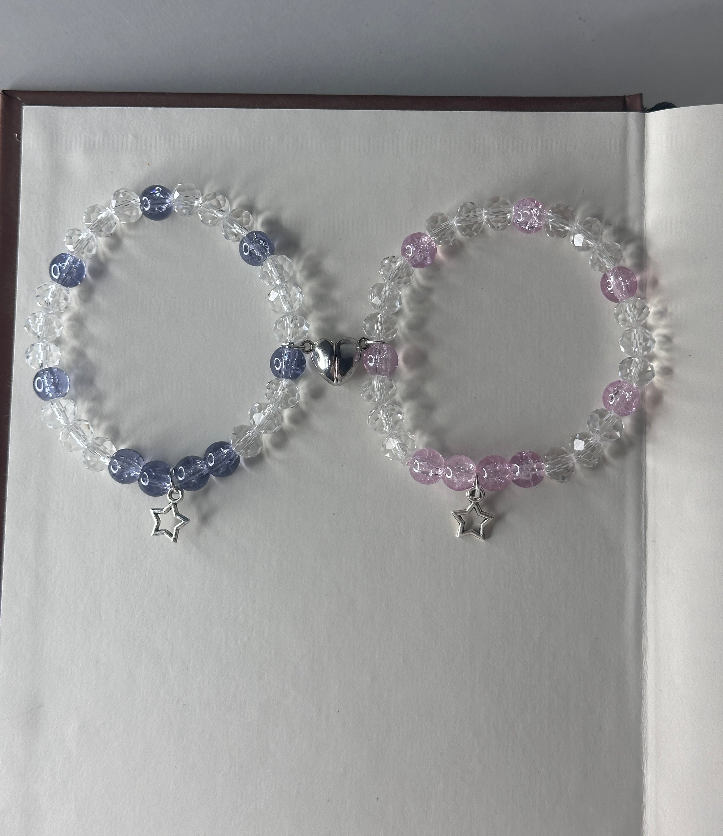 magnet heart pair bracelet